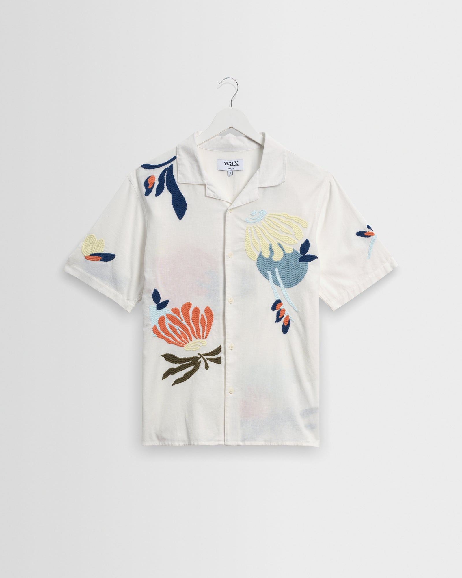 Didcot Shirt in Chunky Stitch Flower Ecru/Multi