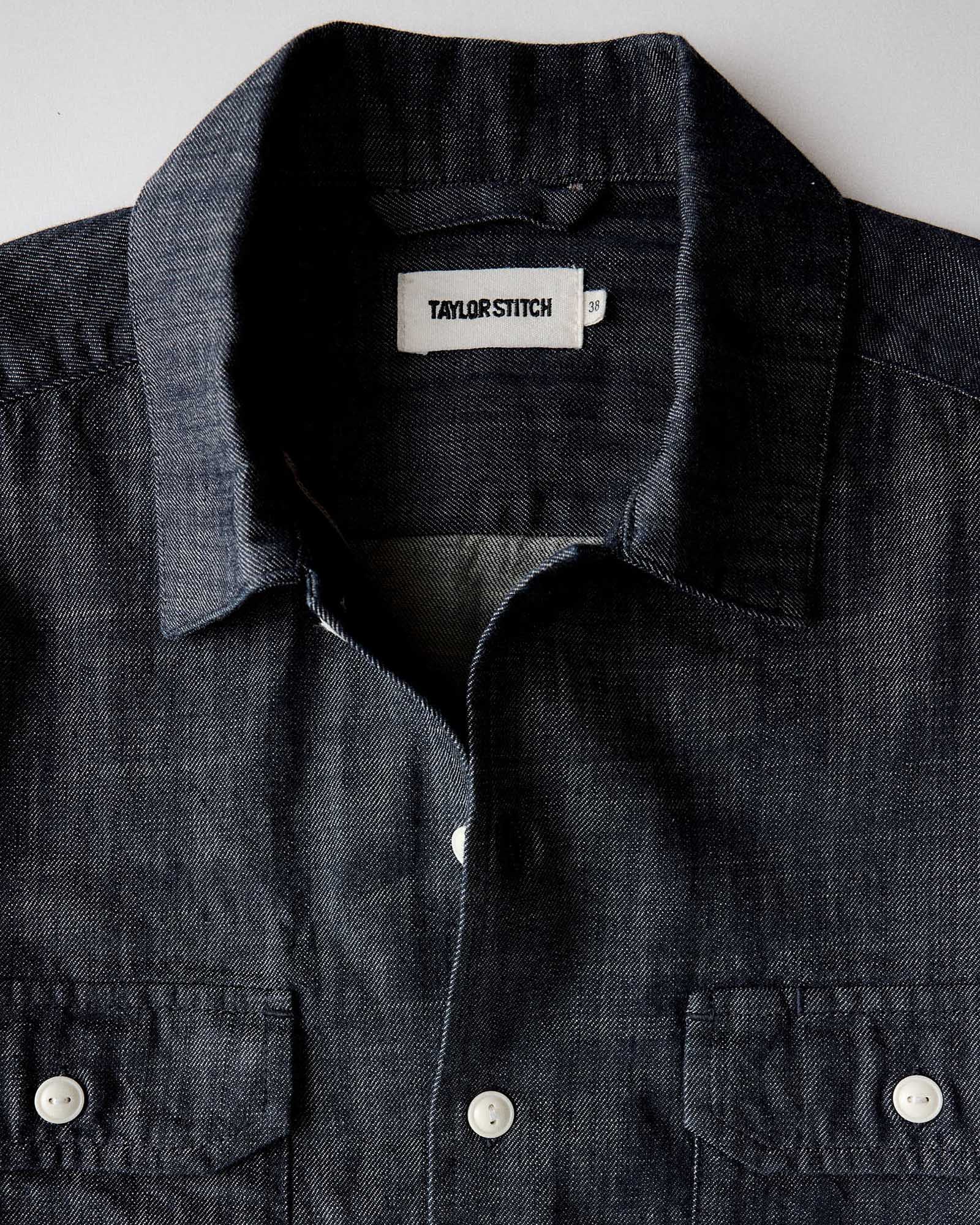 The Short Sleeve Mechanic Shirt Rinsed Indigo Denim