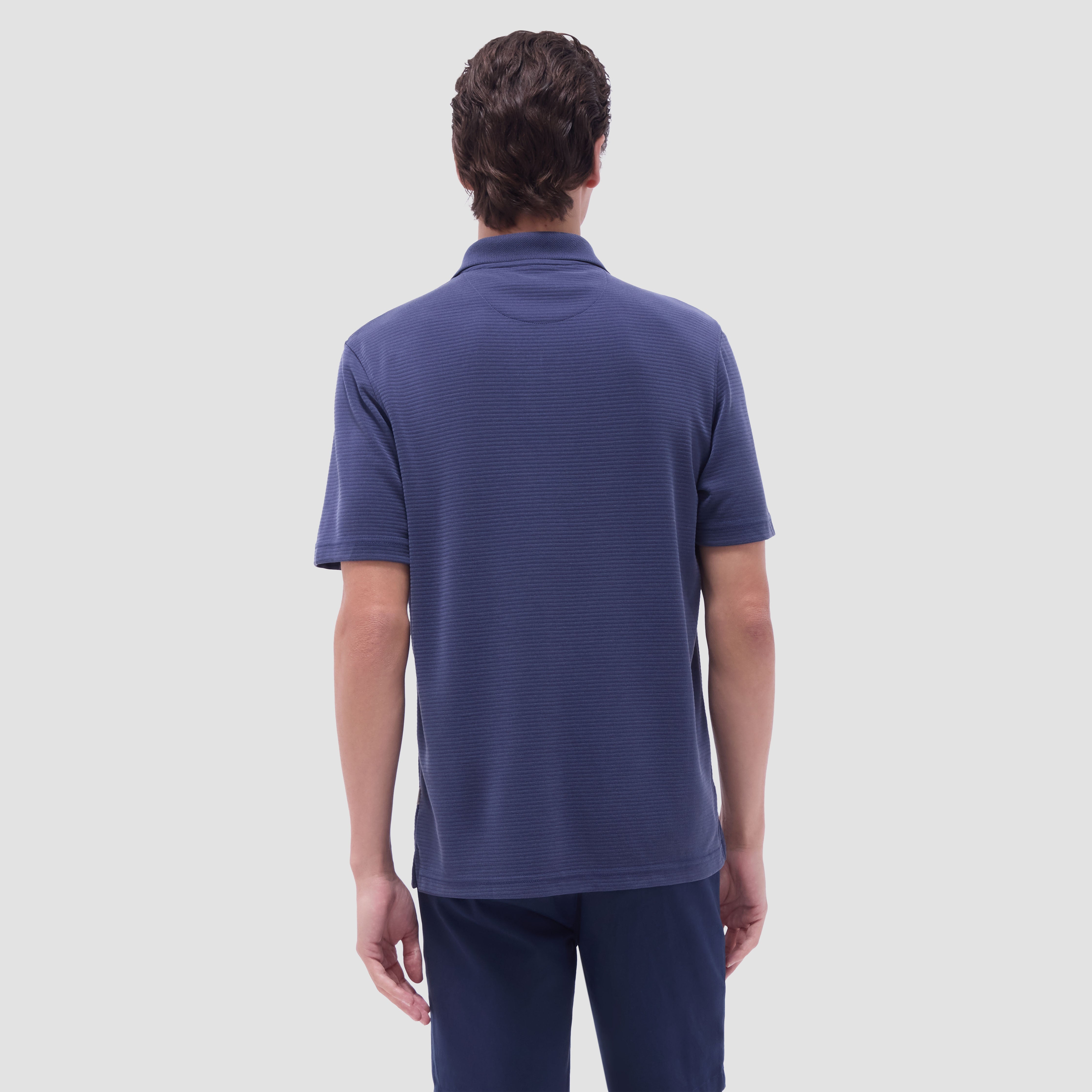 Oscar Ottoman Polo Shirt Navy