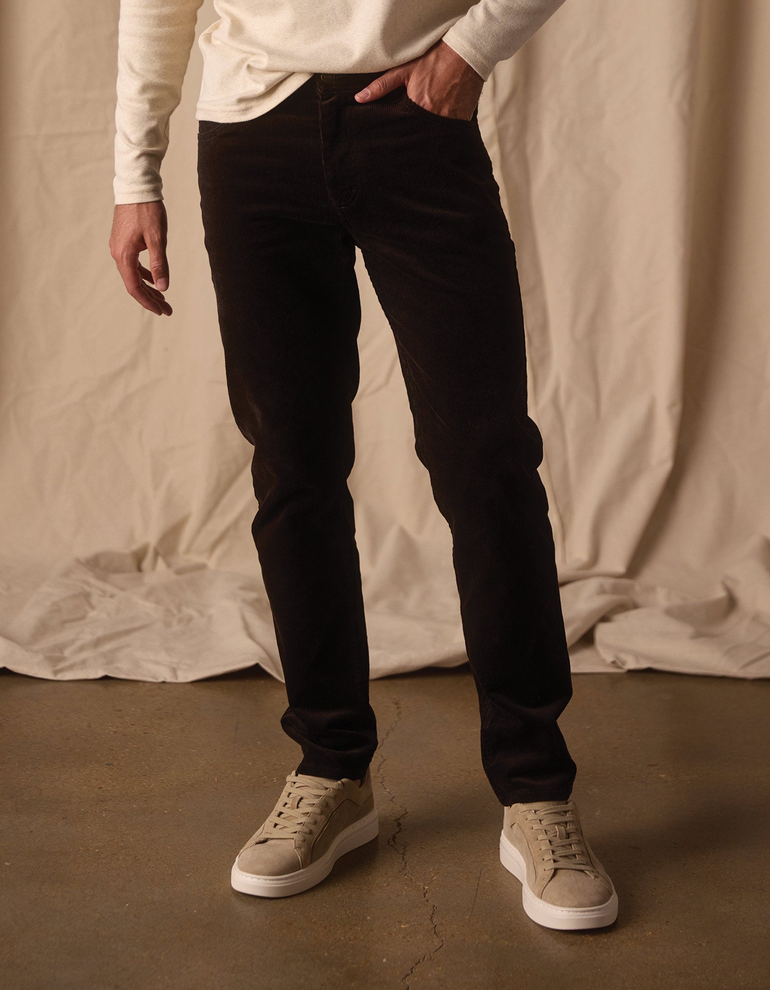 Cord 5-Pocket Pant Dark Brown