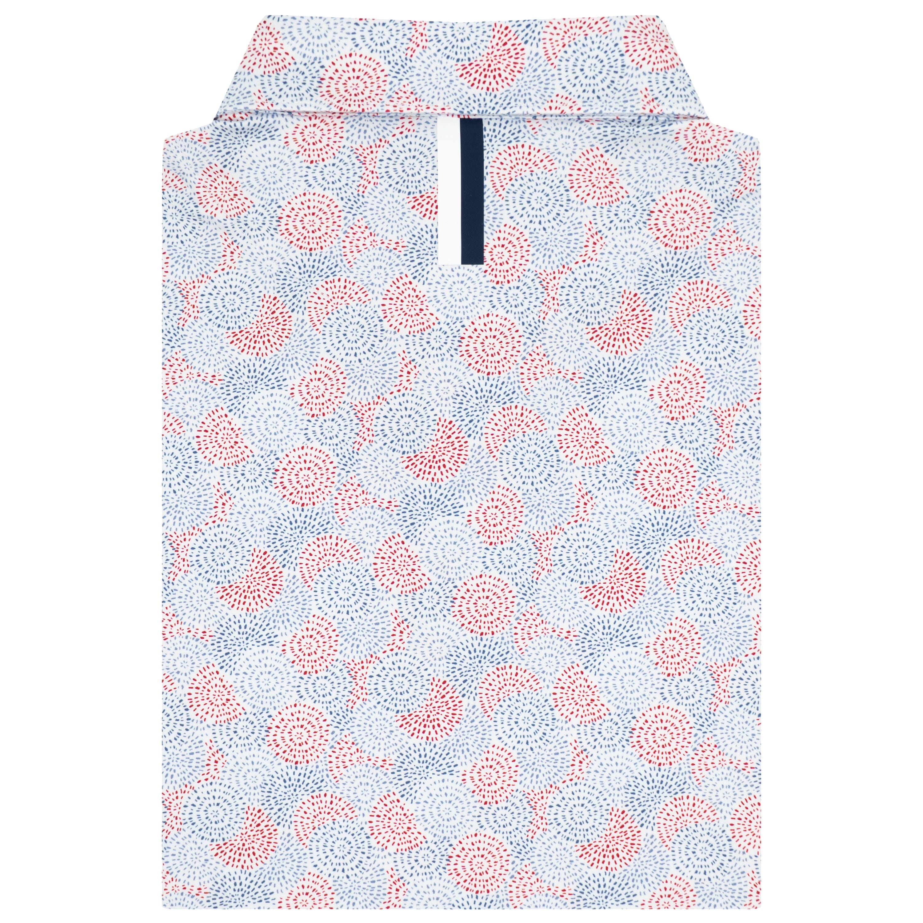 The Burst Polo White/Caicos Blue