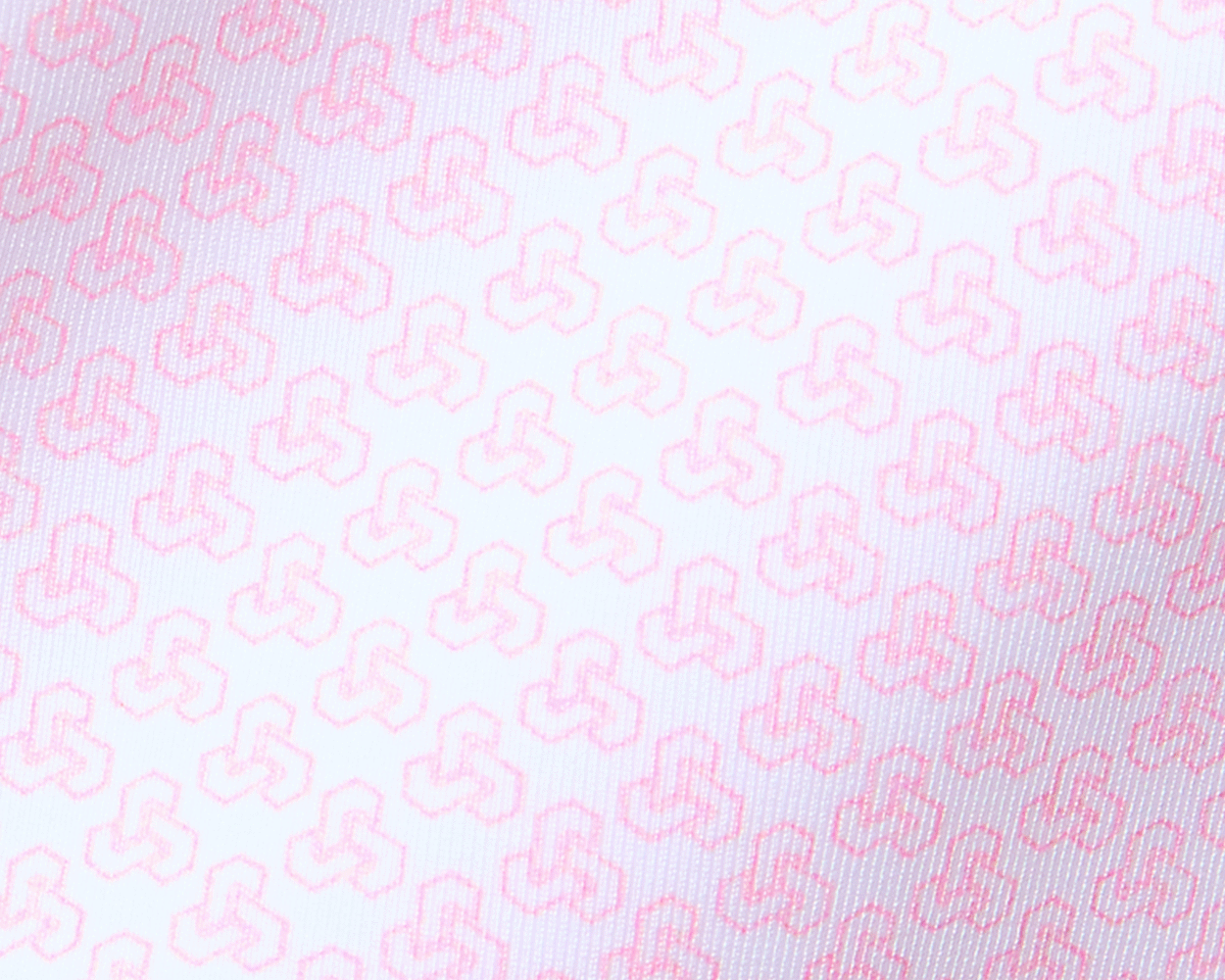 Dalton Printed Performance Jersey Knit Polo Scotch Pink