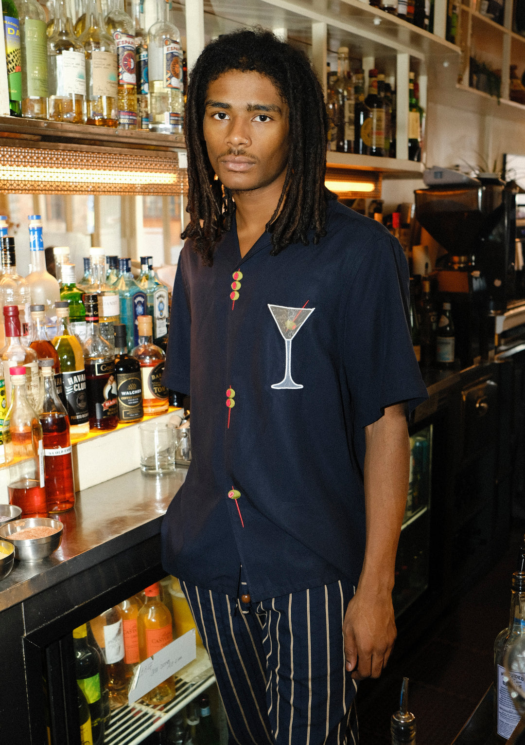 Extra Dirty' Relaxed Fit Button Up Navy