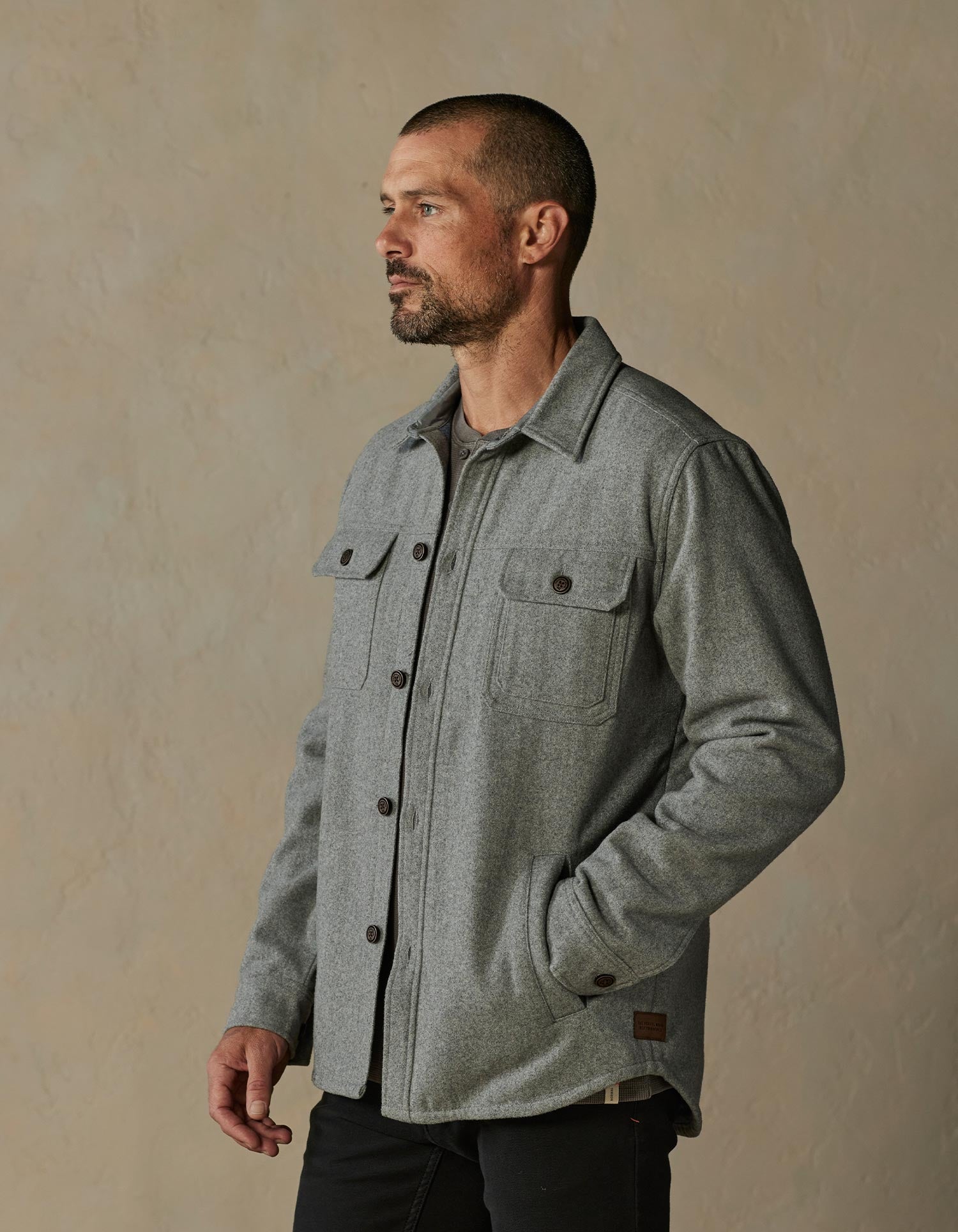 Brightside Flannel-Lined Workwear Jacket Ash