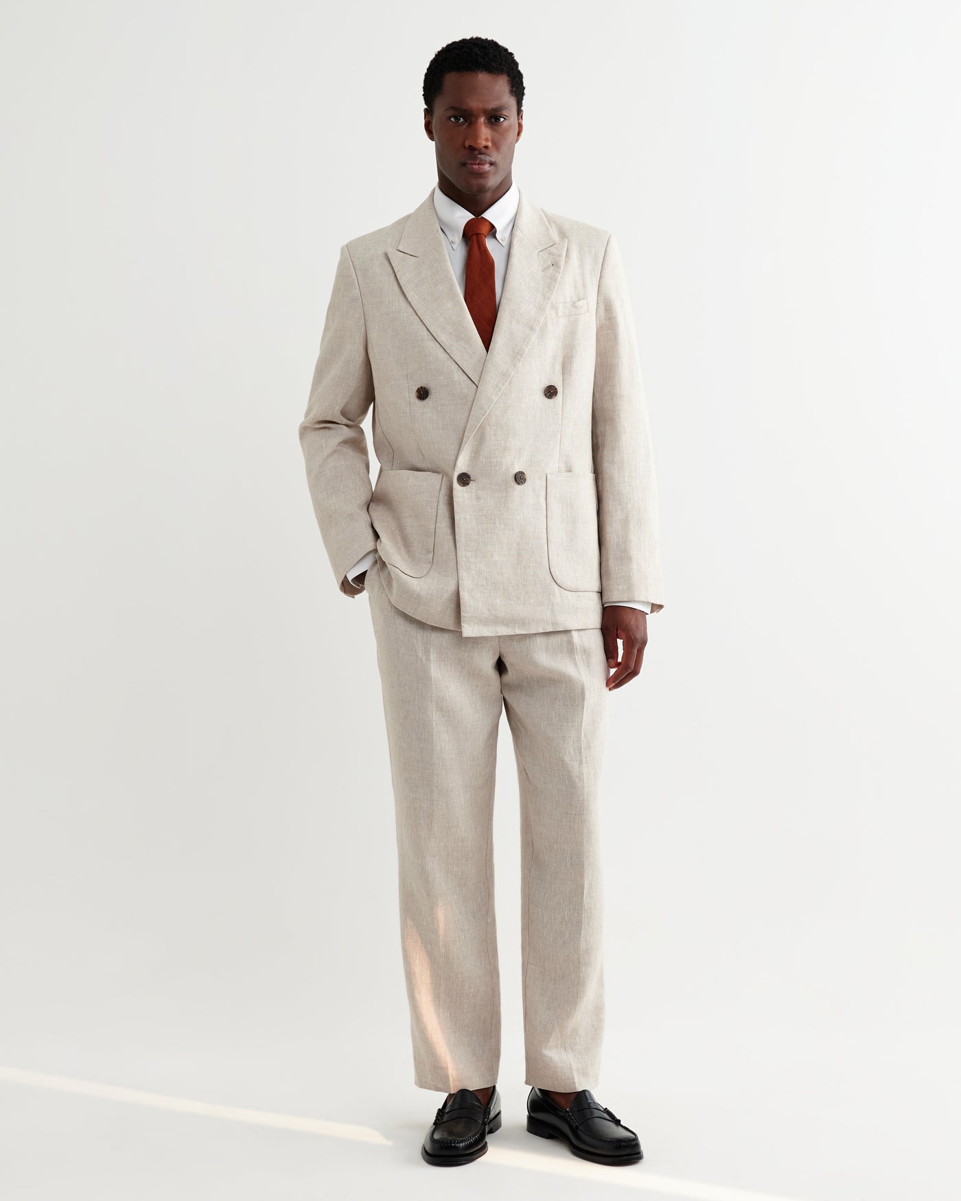 Vigo Blazer in Linen Natural