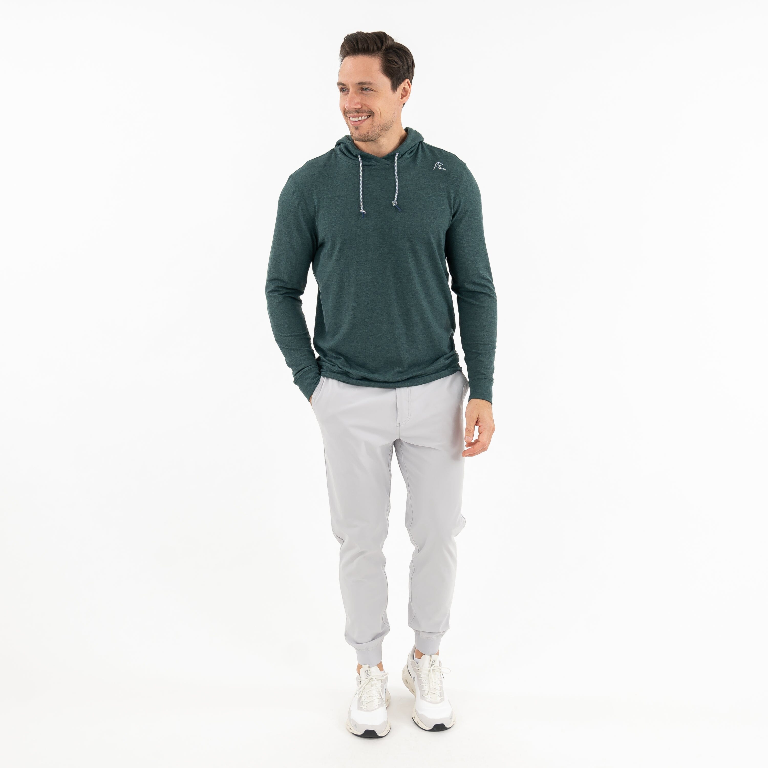 Heather Hesi Hoodie Ponderosa Green/Willow Green