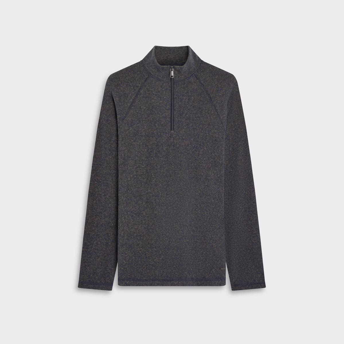 Knit Quarter Zip Sweater Navy