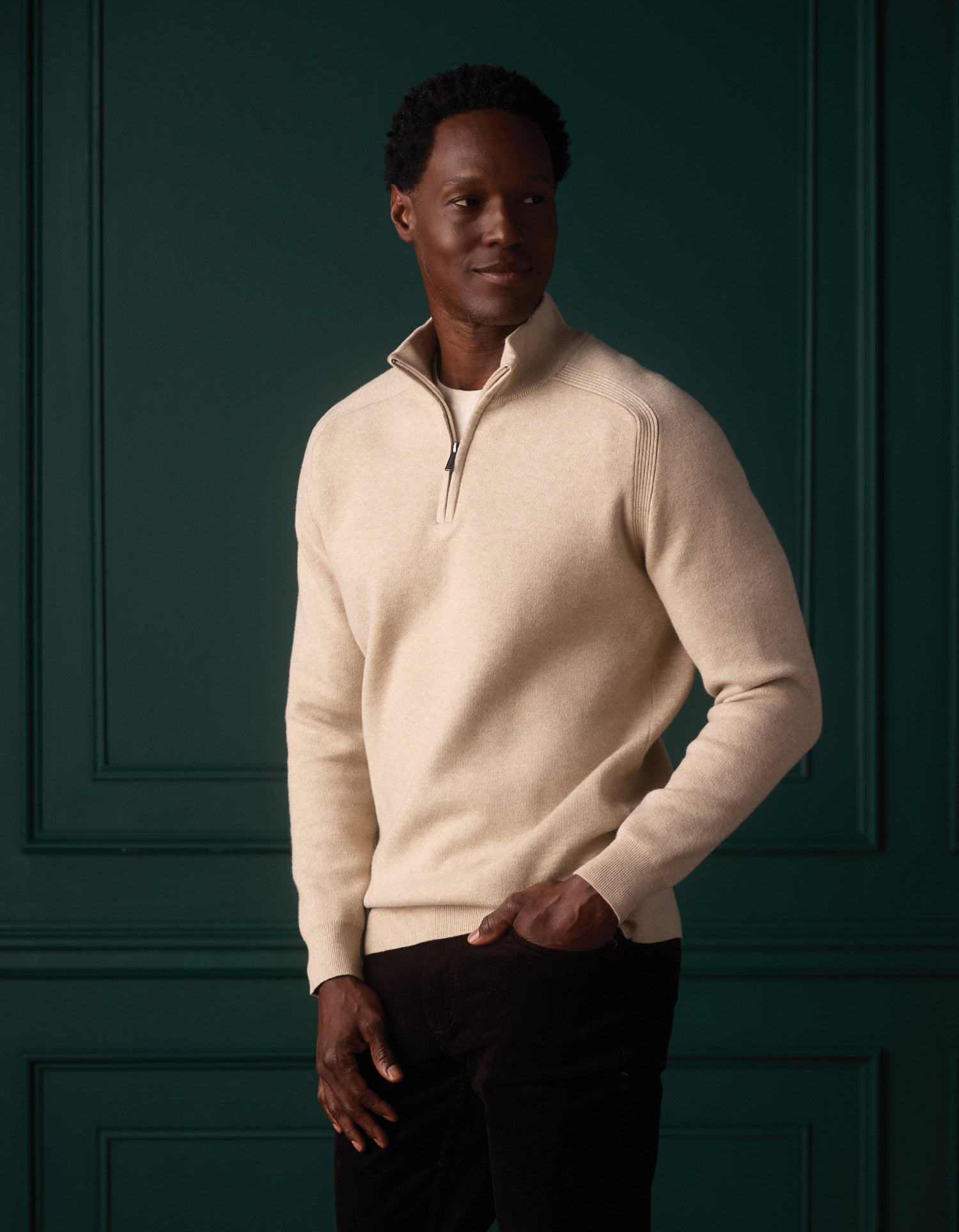 Coopers Landing Quarter Zip Oatmeal