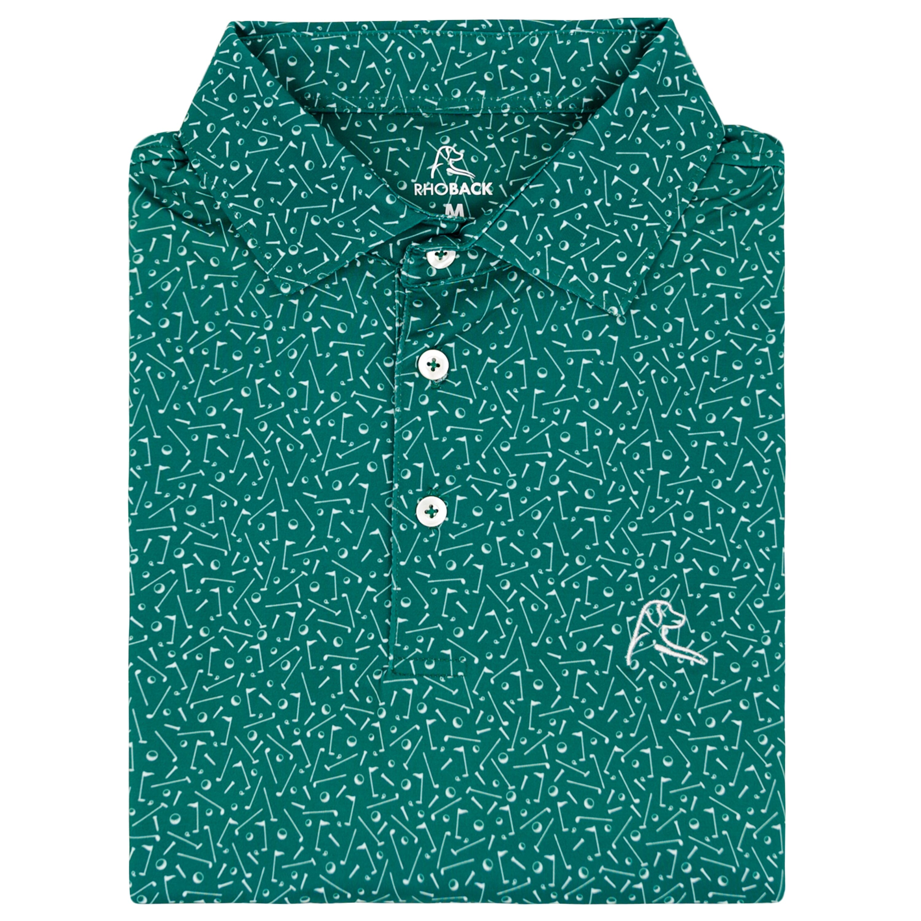 The Mulligan Polo Fairway Green/White