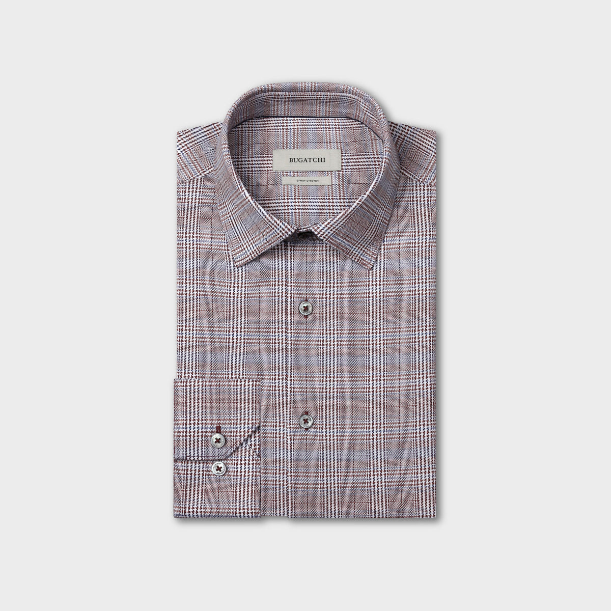 OOOHCotton James Long Sleeve Shirt Burgundy