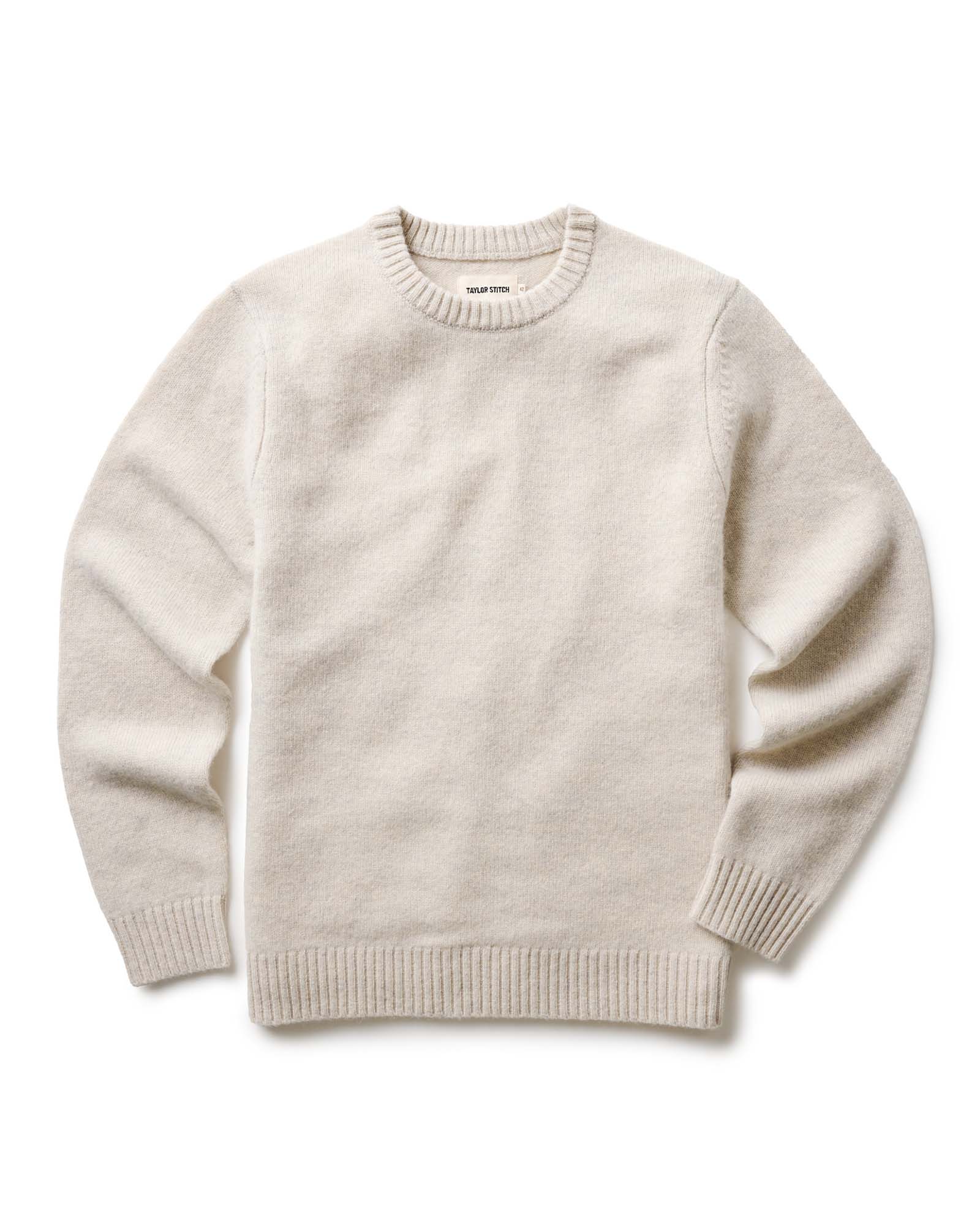 The Eastmoor Sweater in Wool Heather Ivory
