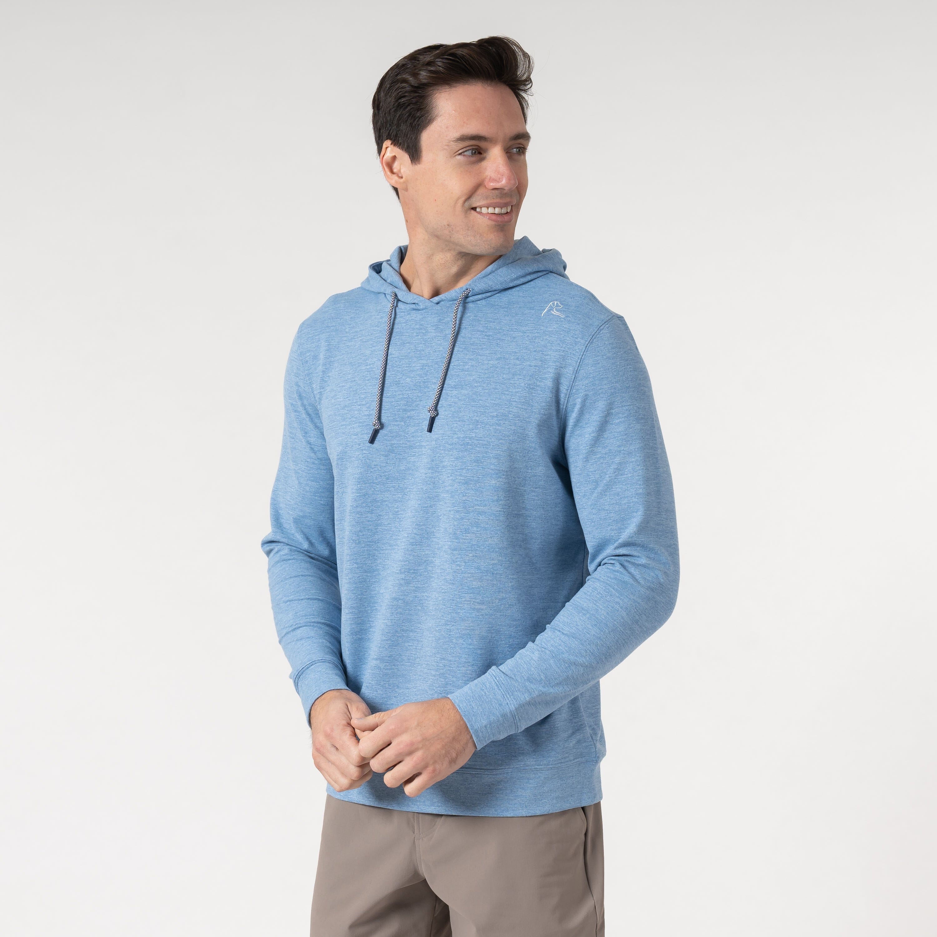 Heather Hesi Hoodie Potomac Blue/Baby Blue