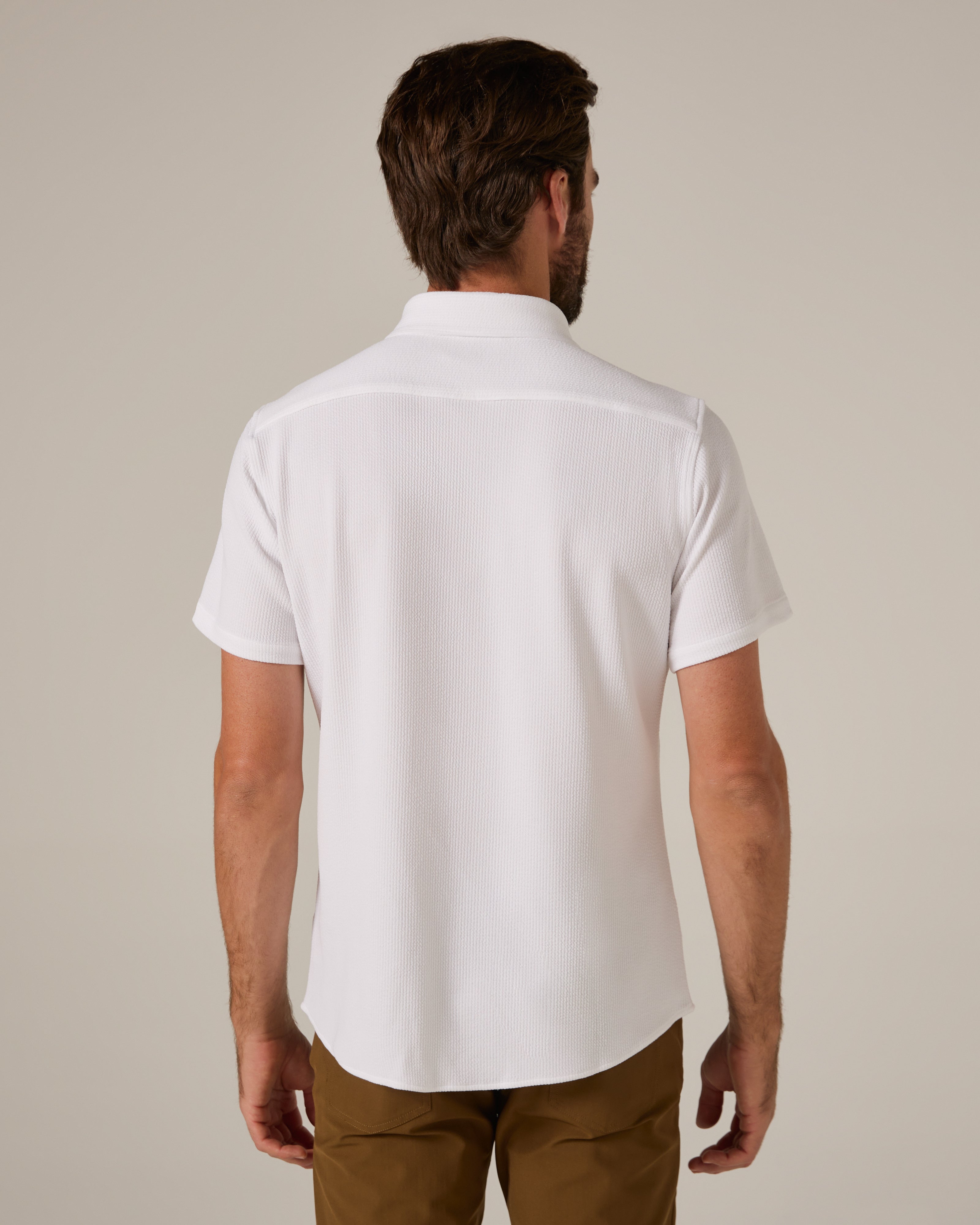 Levine Short Sleeve Shirt White