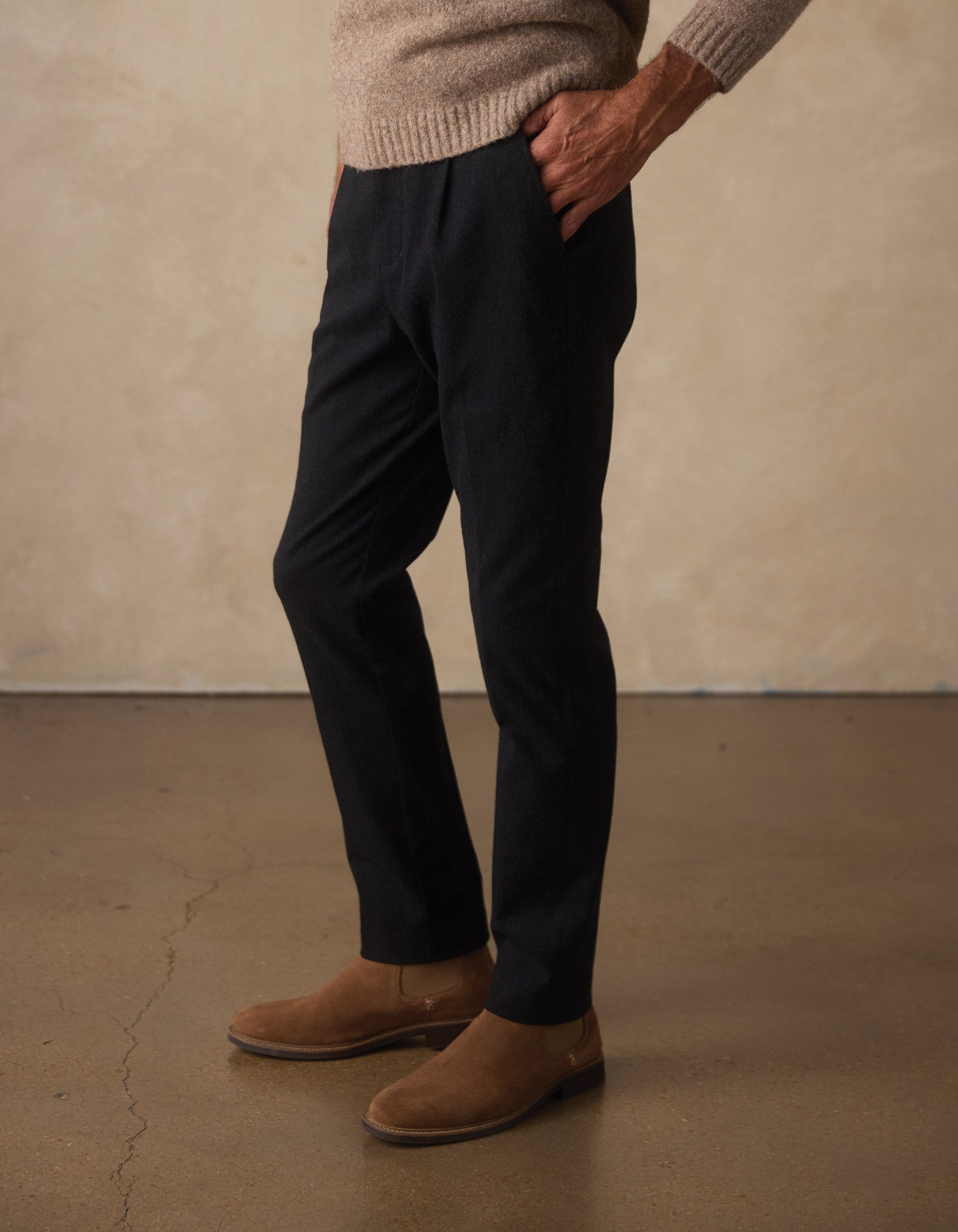 Stretch Suiting Trouser Charcoal