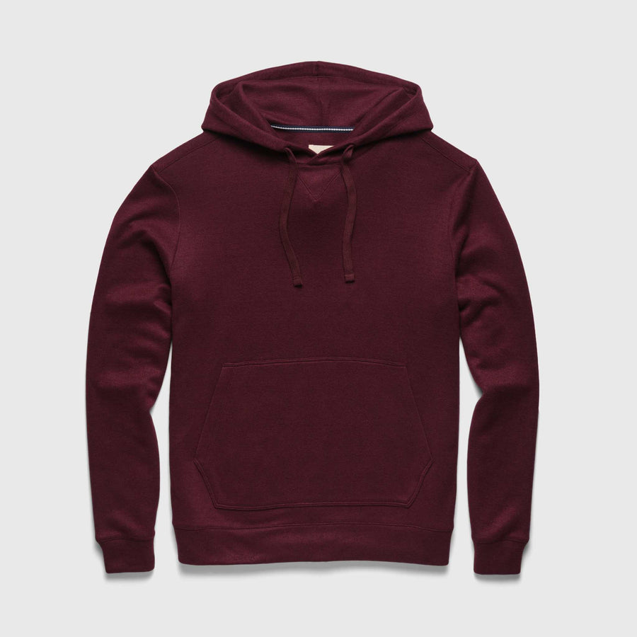 Justin Cashmist Fleece Popover Hoodie Cabernet Heather