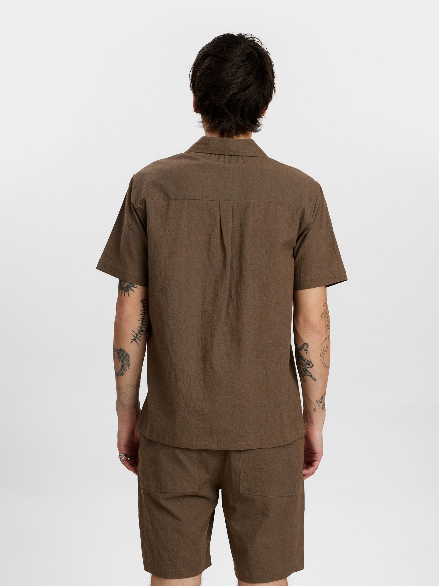 Akleo Short Sleeve Cot/Linen Shirt Cub