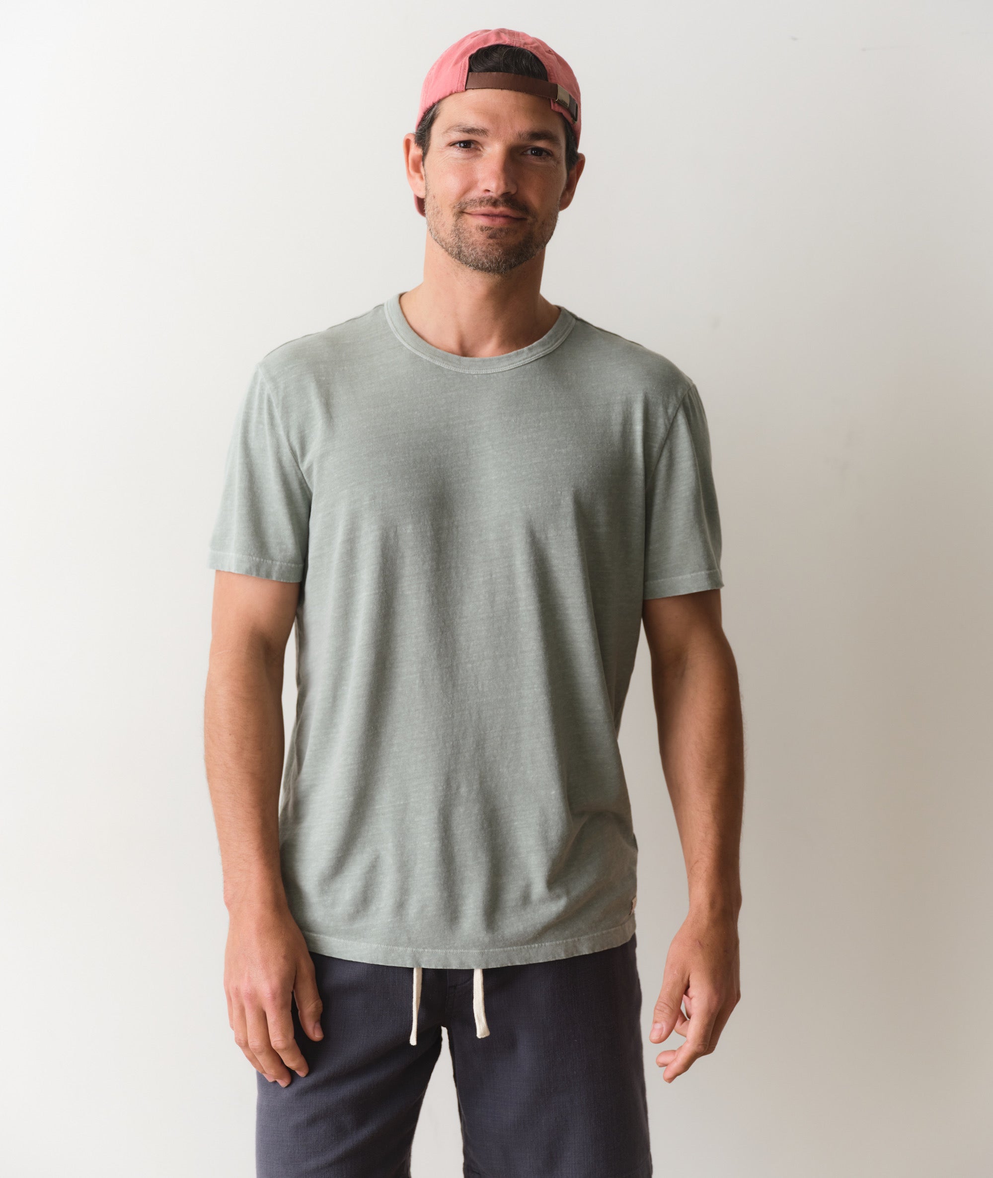 Relaxed Hemp Cotton Tee Iceberg Green