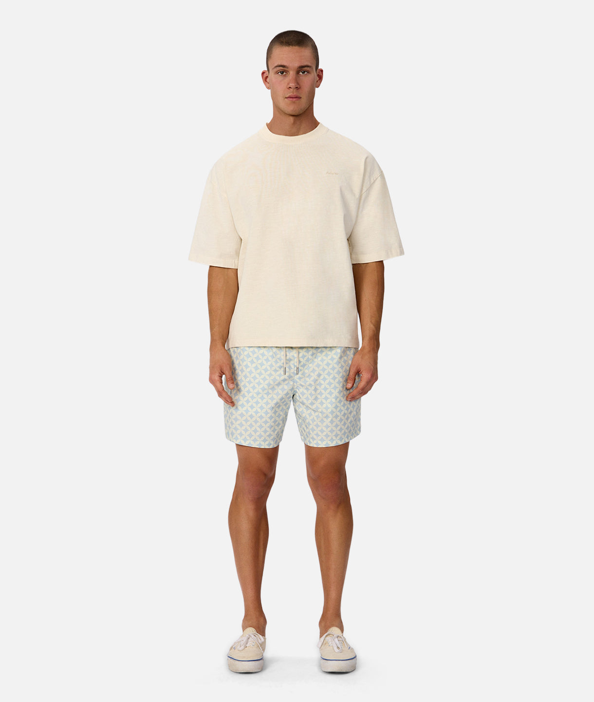 The Caletta Swim Short Blue/Vanilla