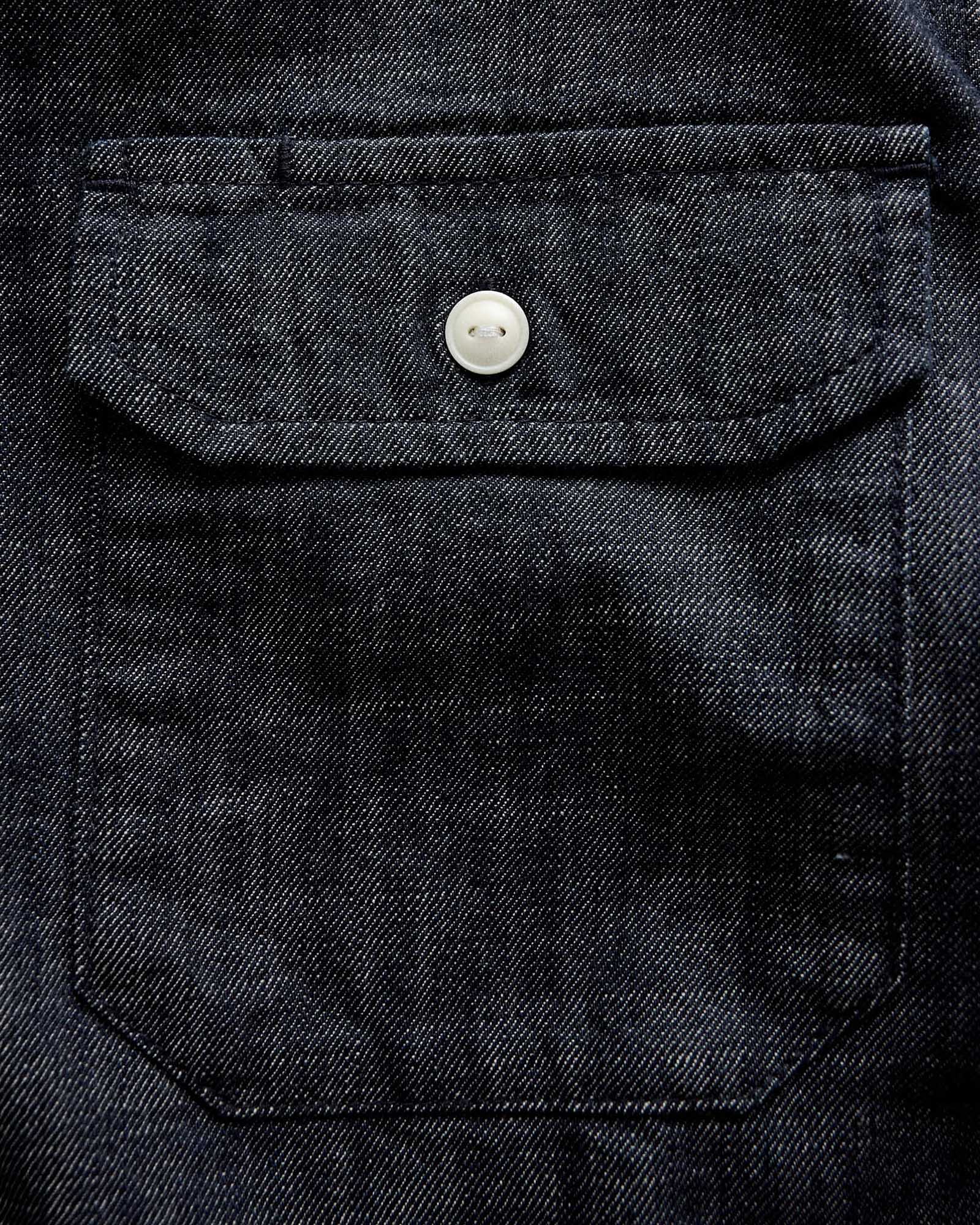 The Short Sleeve Mechanic Shirt Rinsed Indigo Denim