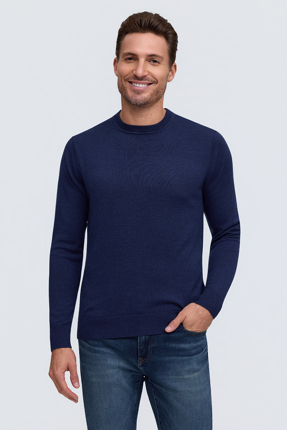 Classic Merino Crew Midnight