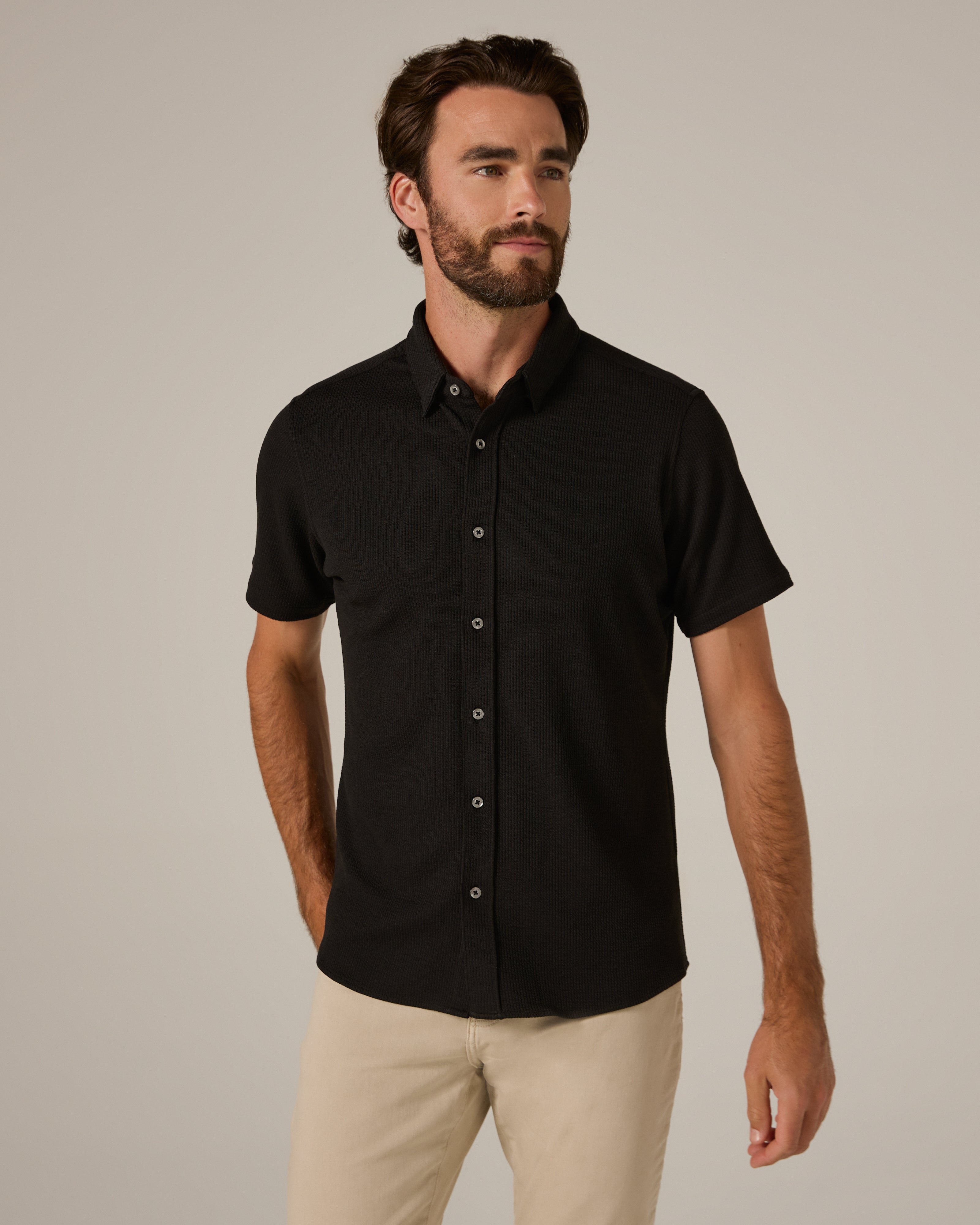 Levine Short Sleeve Shirt Black