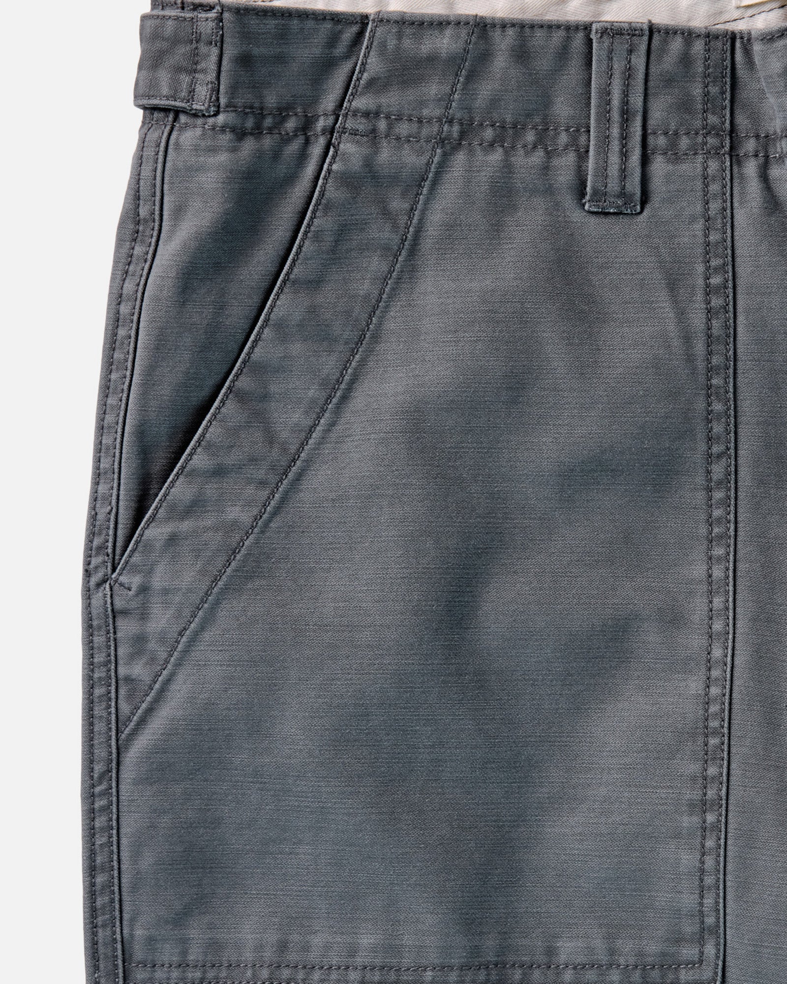 The Surplus Pant in Reverse Sateen Faded Black