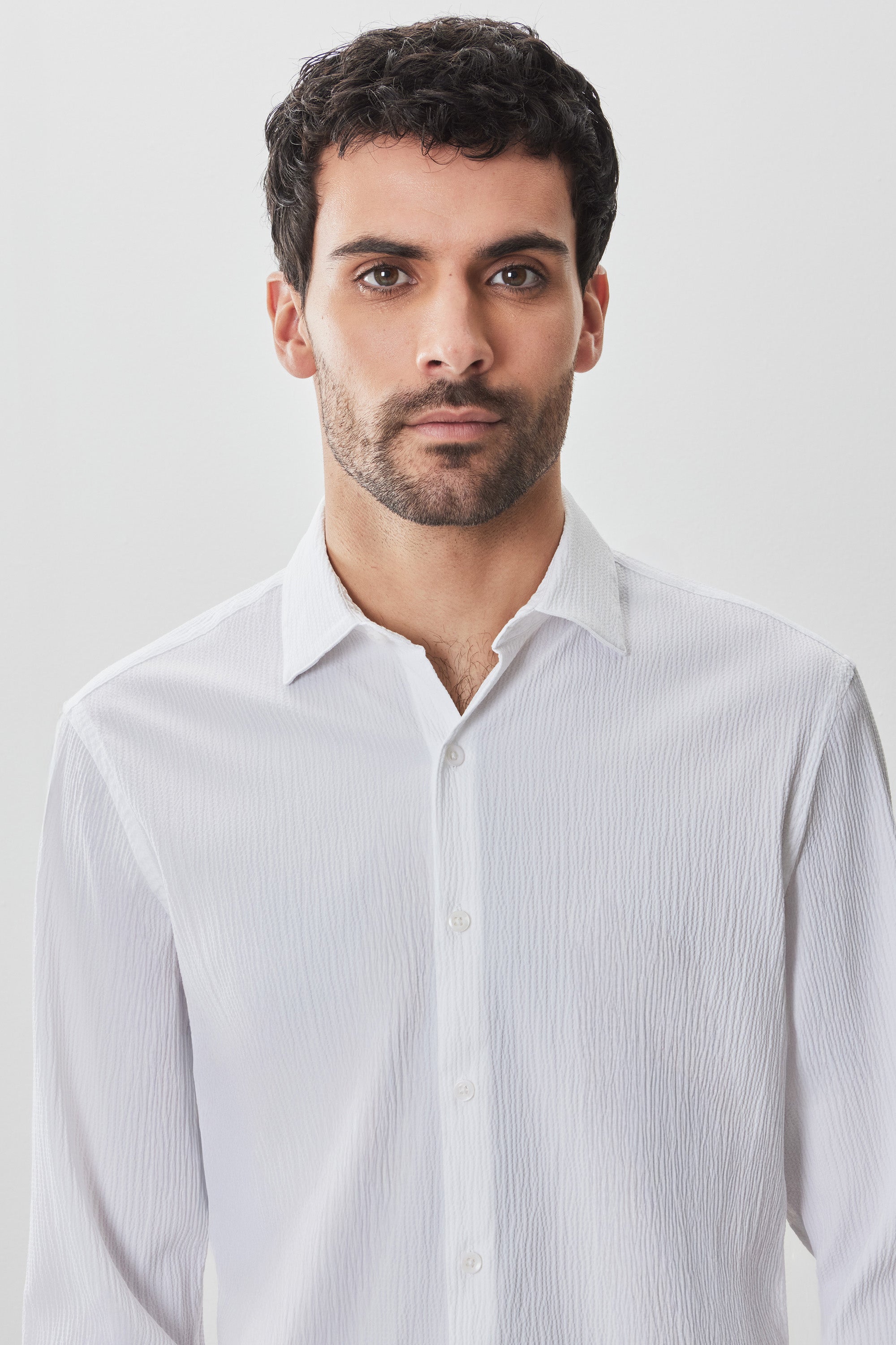 Tyler Long Sleeve Woven Shirt White