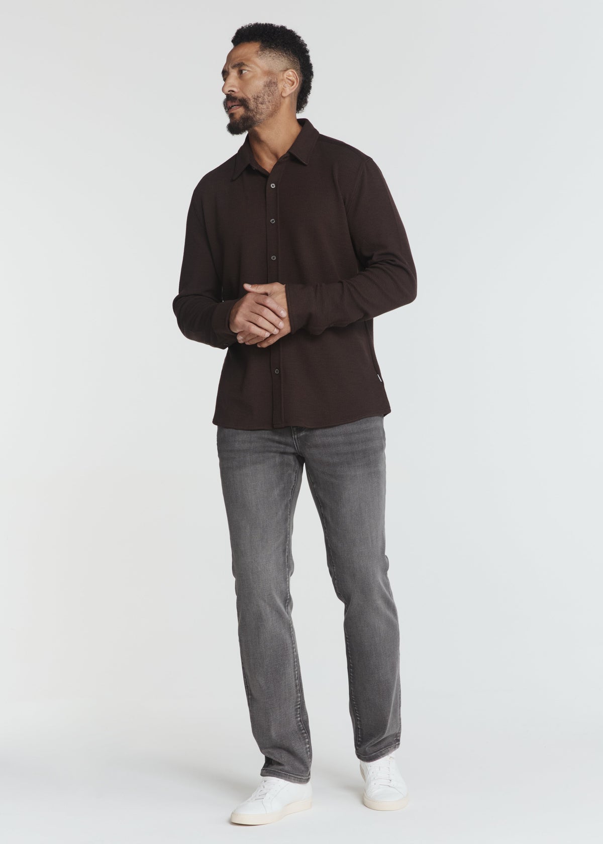 Levine Long Sleeve Shirt Walnut