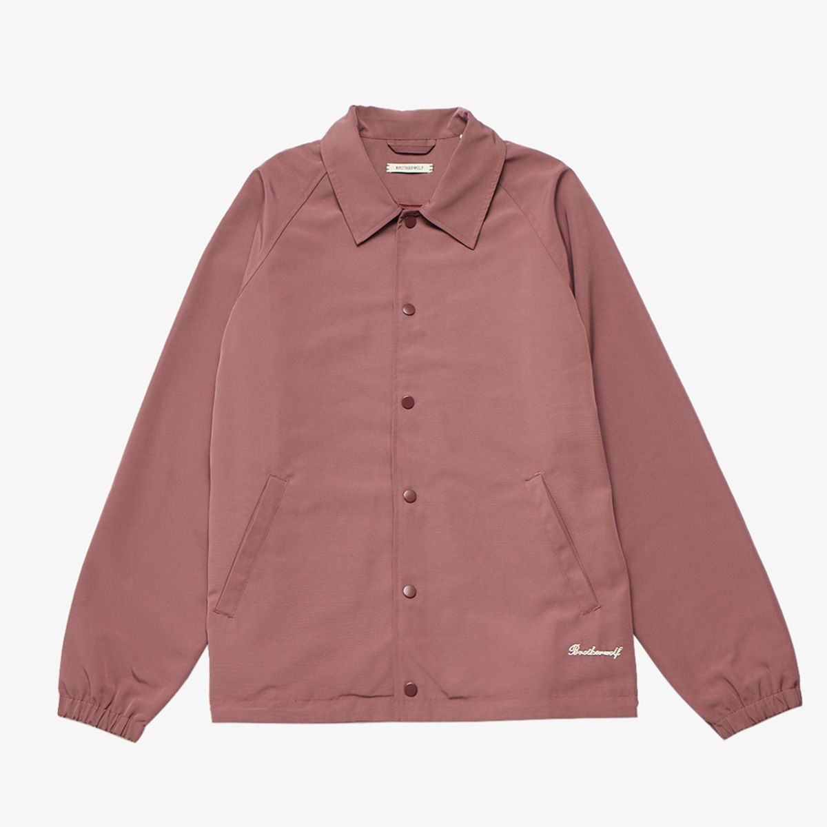 Emroidered Coach Jacket Bordeaux