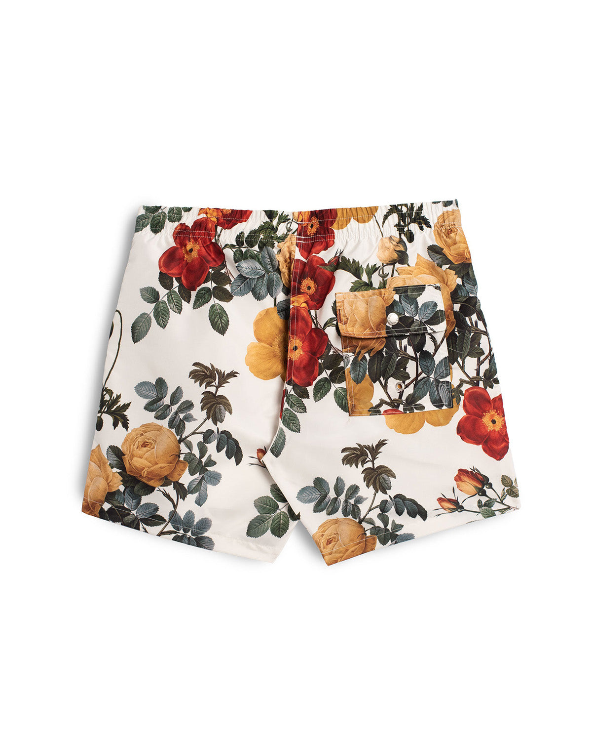 Bouquet Swim Trunk White