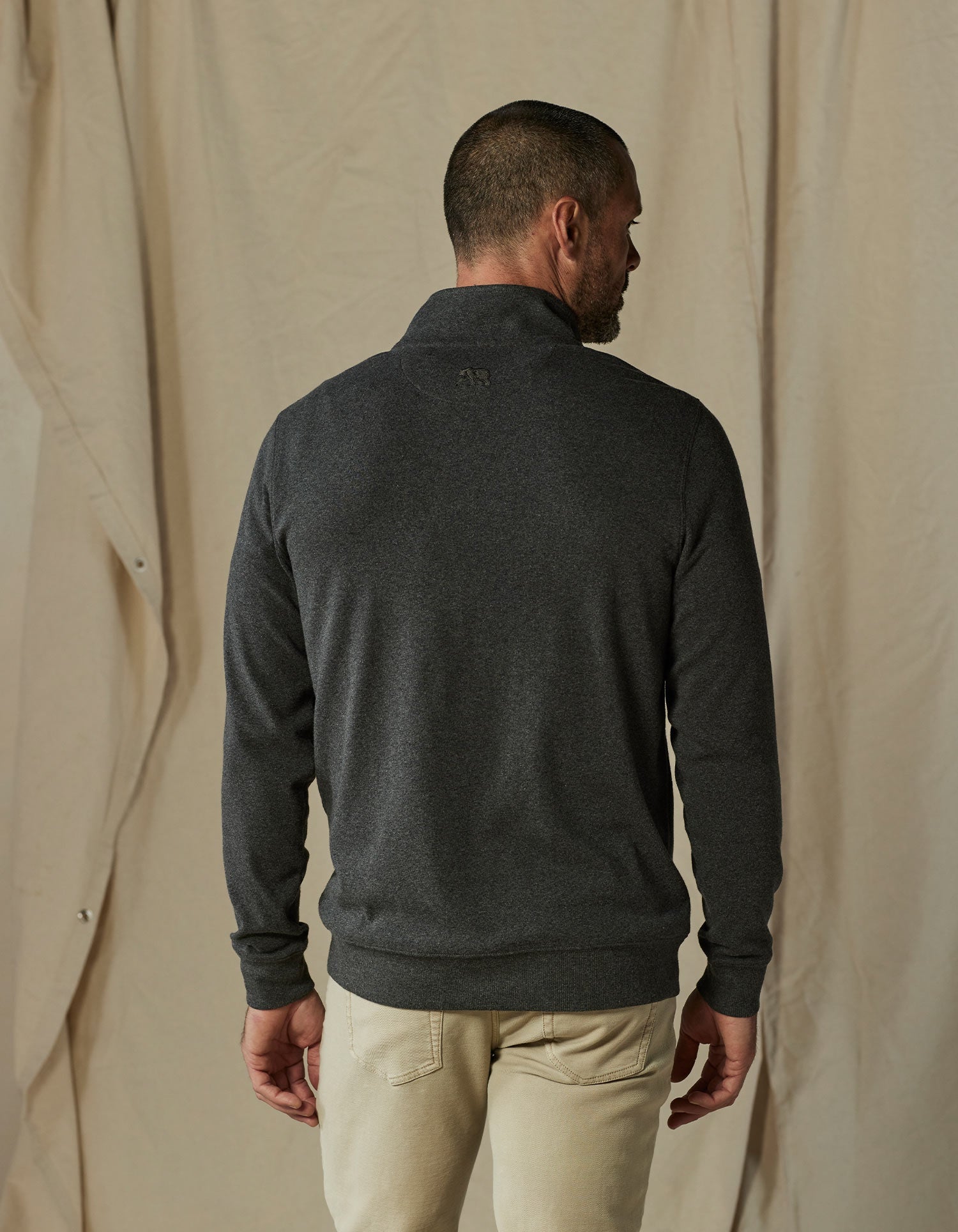 Puremeso Weekend Quarter Zip Charcoal