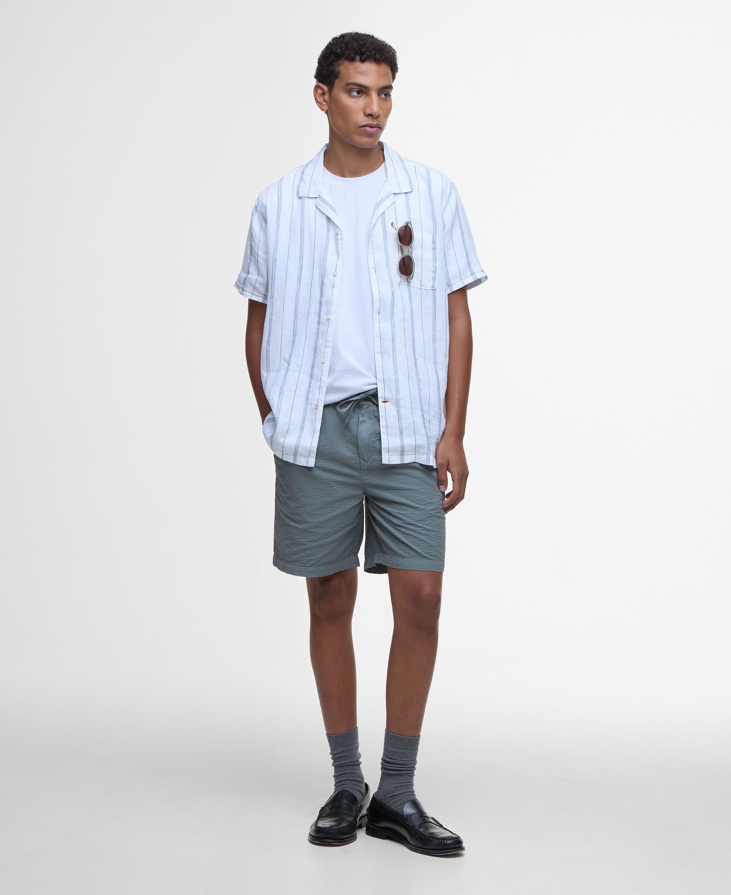 Garnock Stripe Shirt White