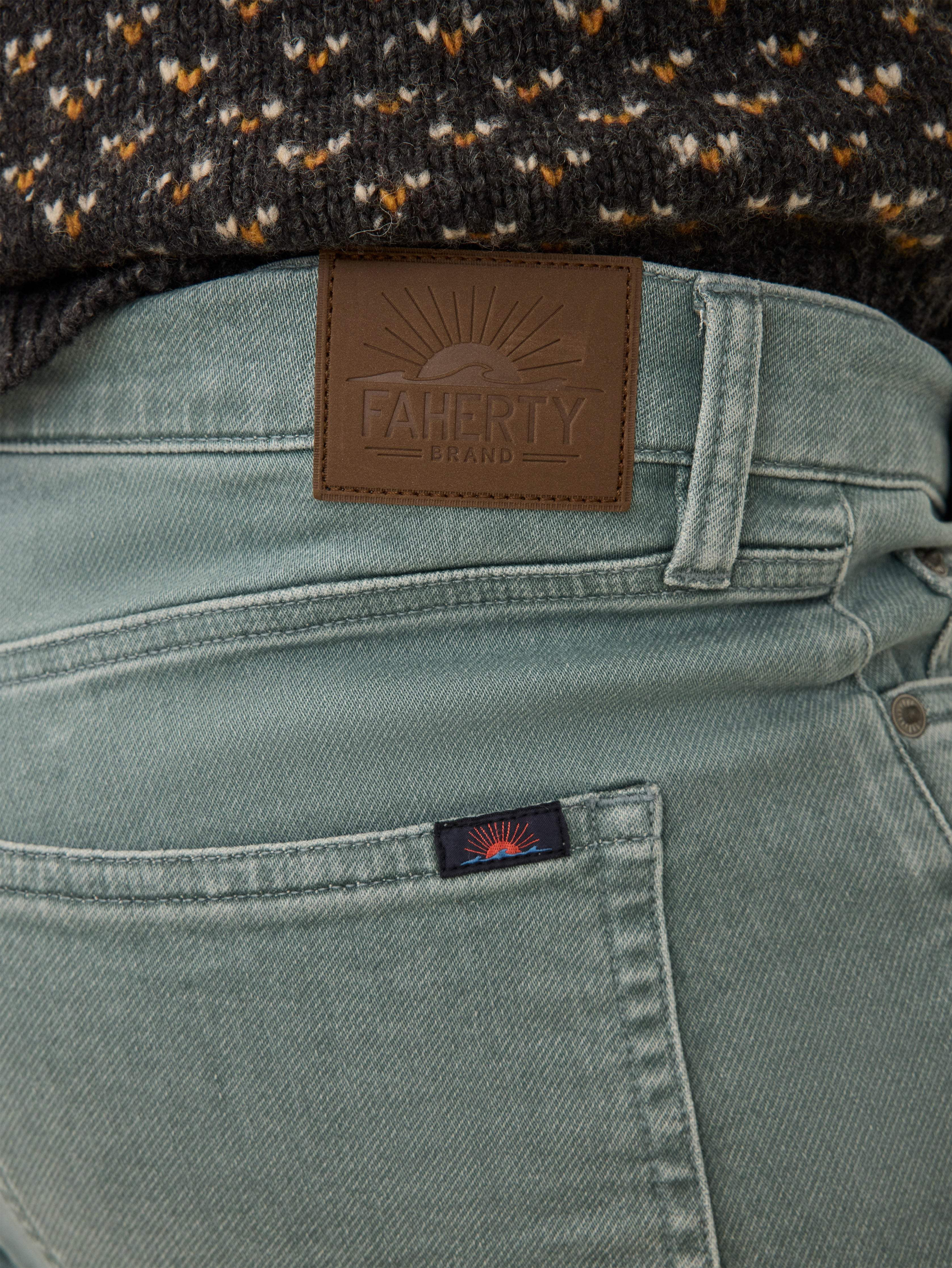 Stretch Terry 5 Pocket Ocean Glass