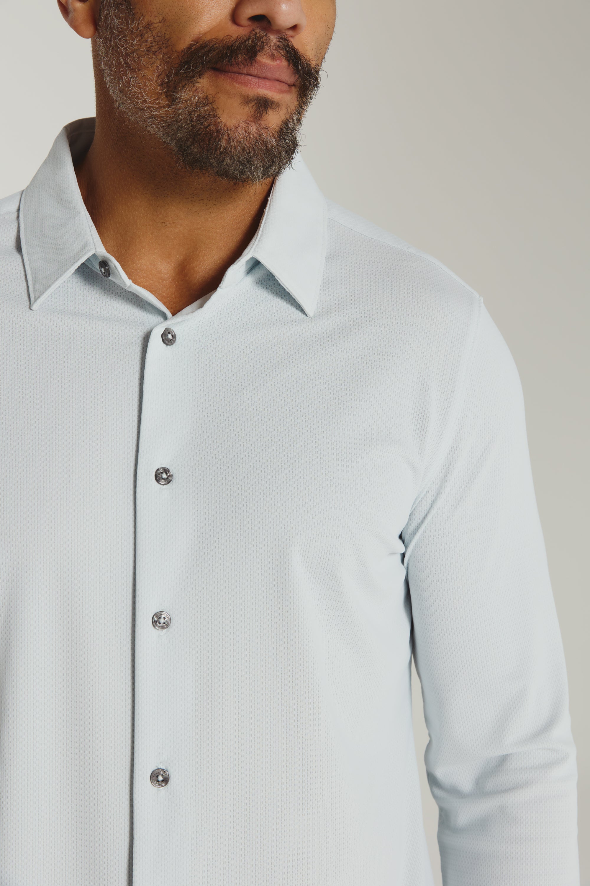 Aldridge Long Sleeve Shirt Ice Blue
