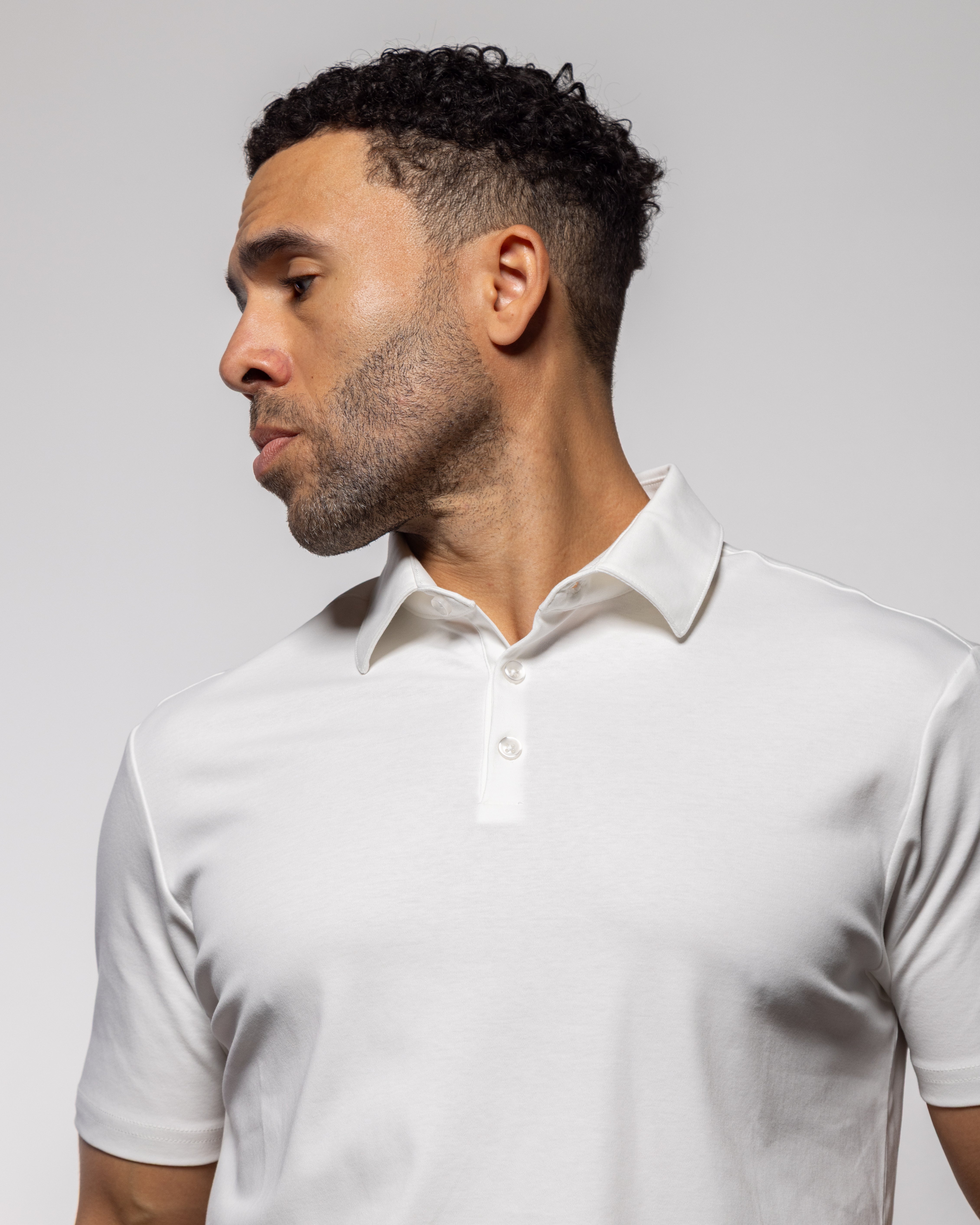Cisco Short Sleeve Polo Summer White