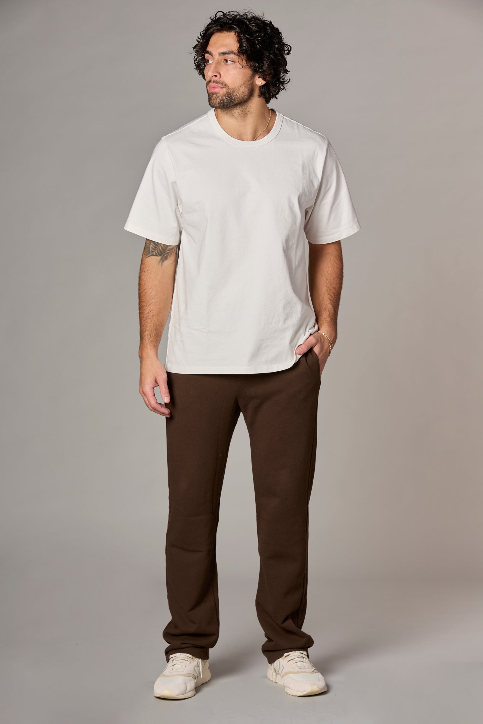 Liam Terry Straight Leg Pant in Coffee Bean
