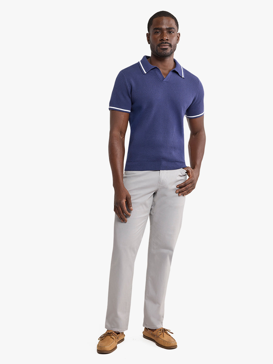 The Neptune Sweater Polo Navy