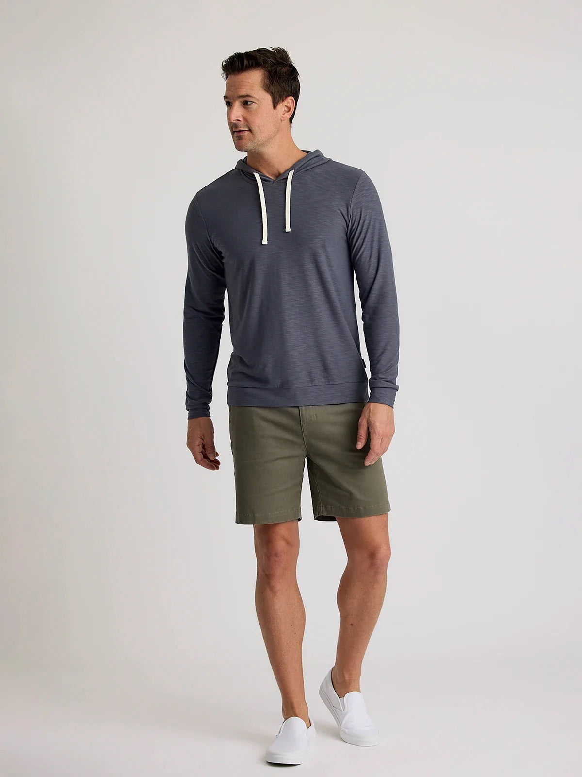 Bamboo Slub Hoodie II Storm Cloud