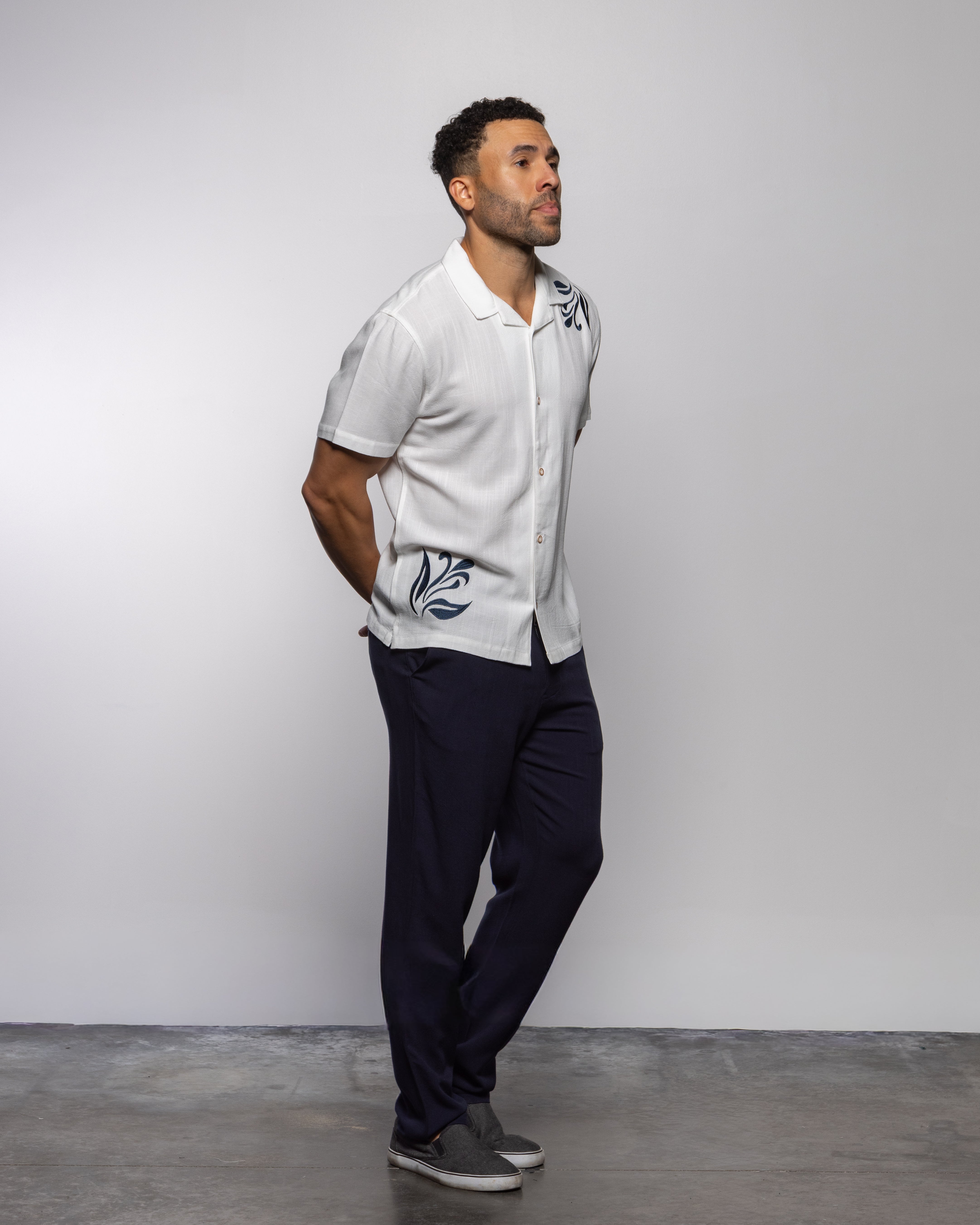 Monaco Camp Shirt Summer White