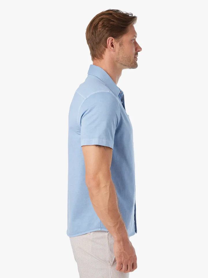 The Saltaire Short Sleeve Shirt Light Blue