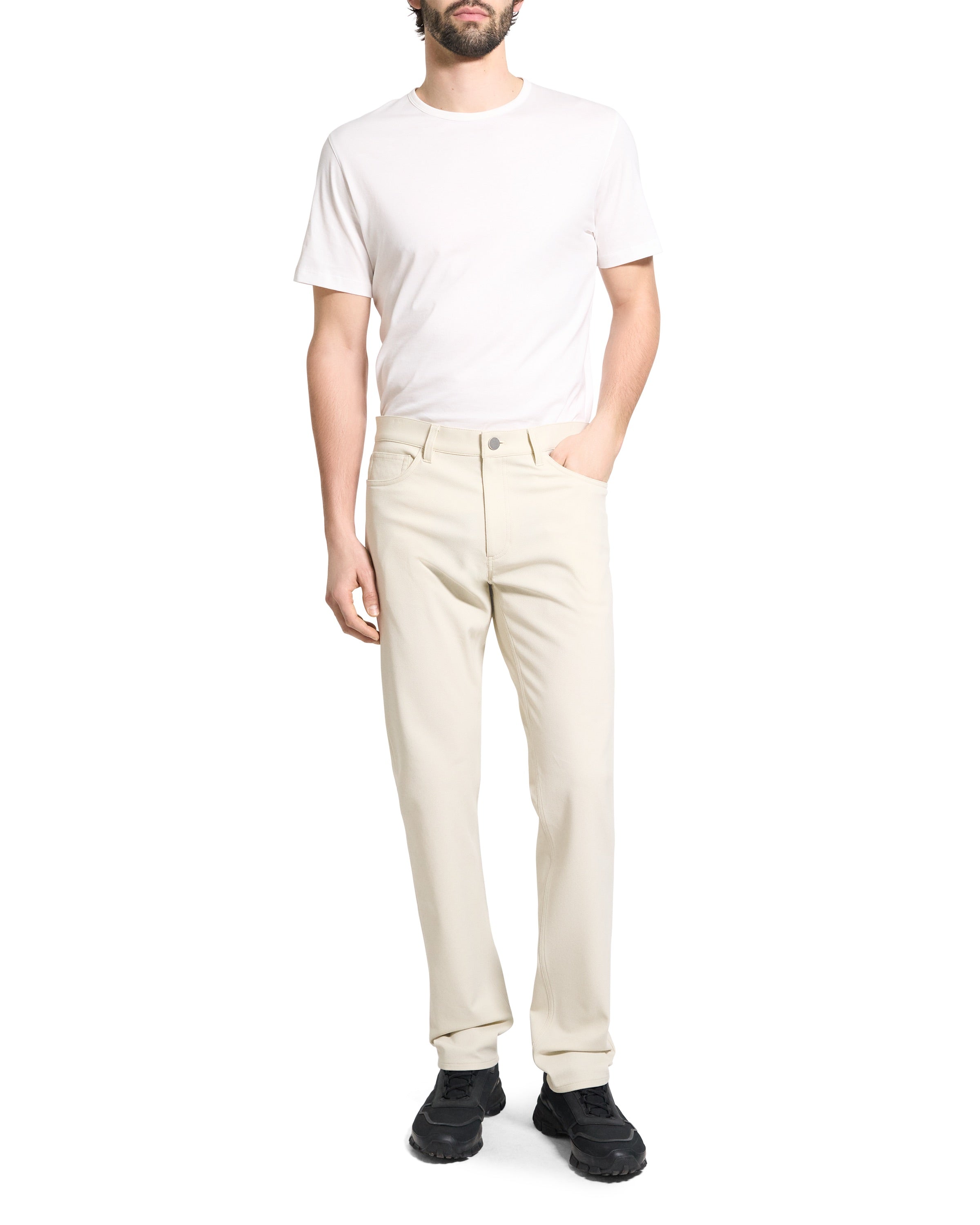 Raffi Pant in Neoteric Twill Oat Milk