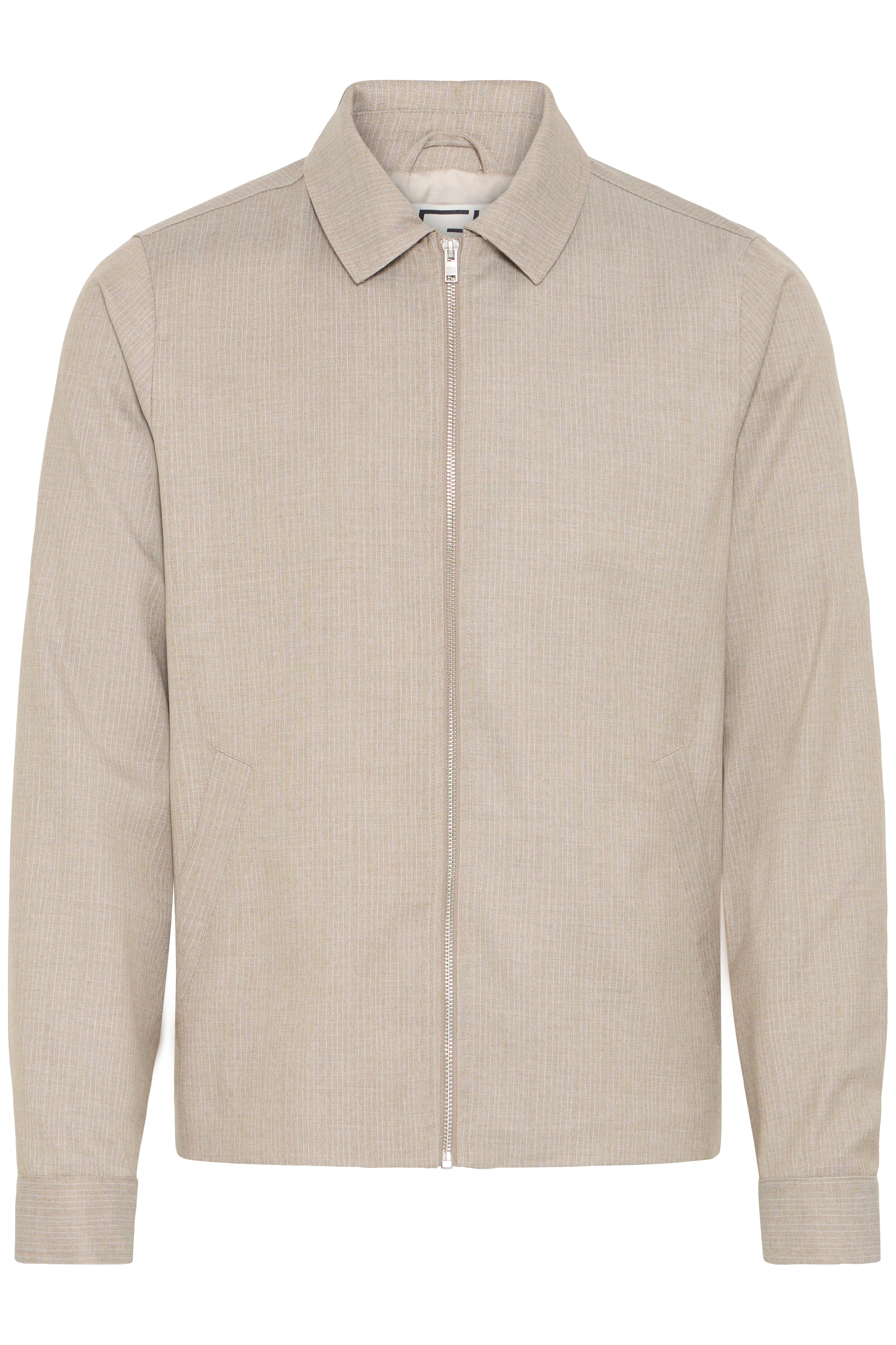 Haglund Pinstripe Shirt Jacket Island Fossil