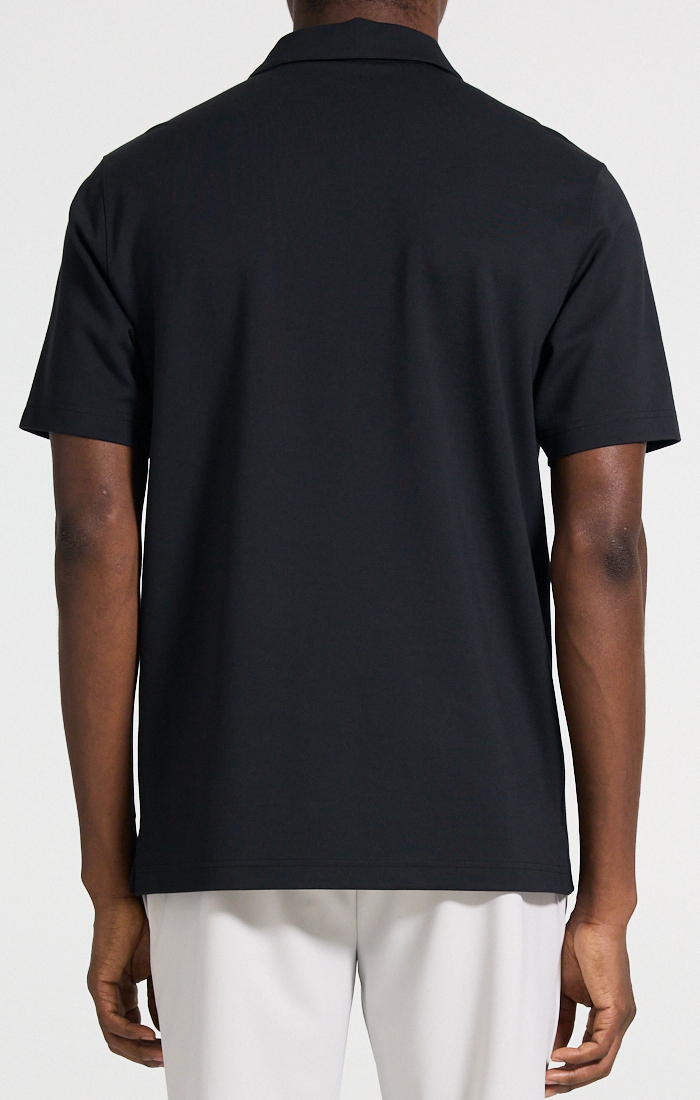 Ryder Quarter Zip Polo Black