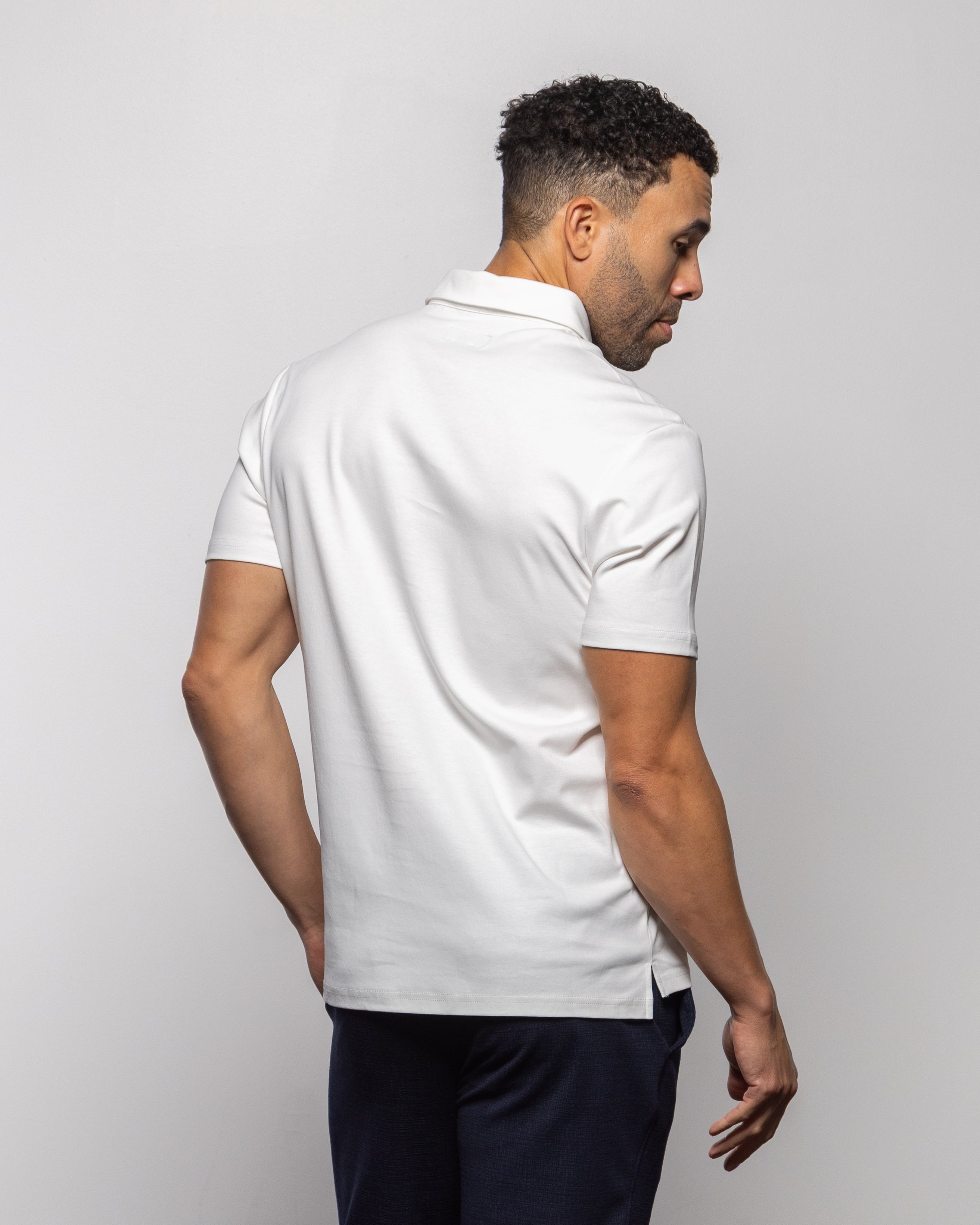 Cisco Short Sleeve Polo Summer White