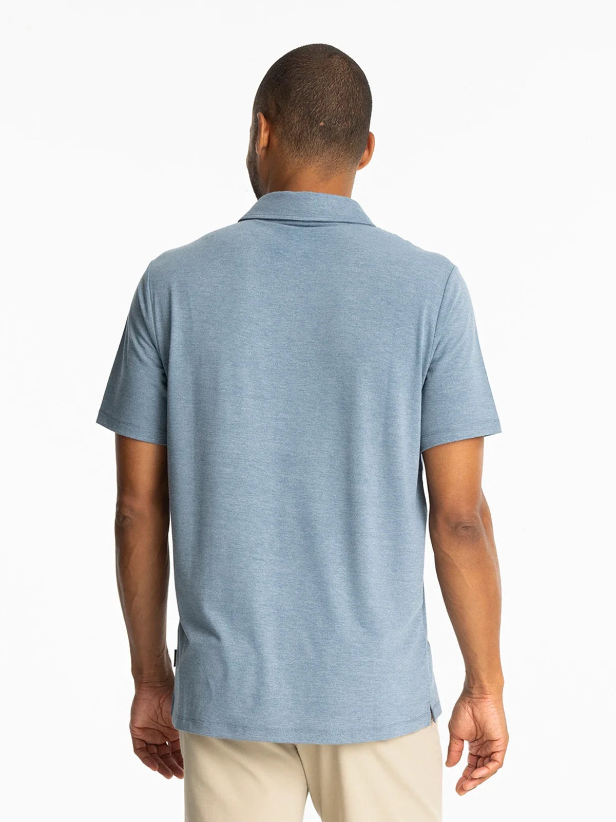 Bamboo Flex Polo II Heather Deepwater