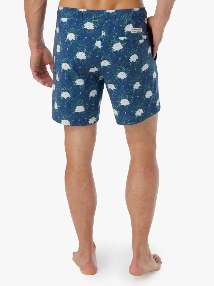 The Bayberry Trunk (WL) Navy White Lotus WL