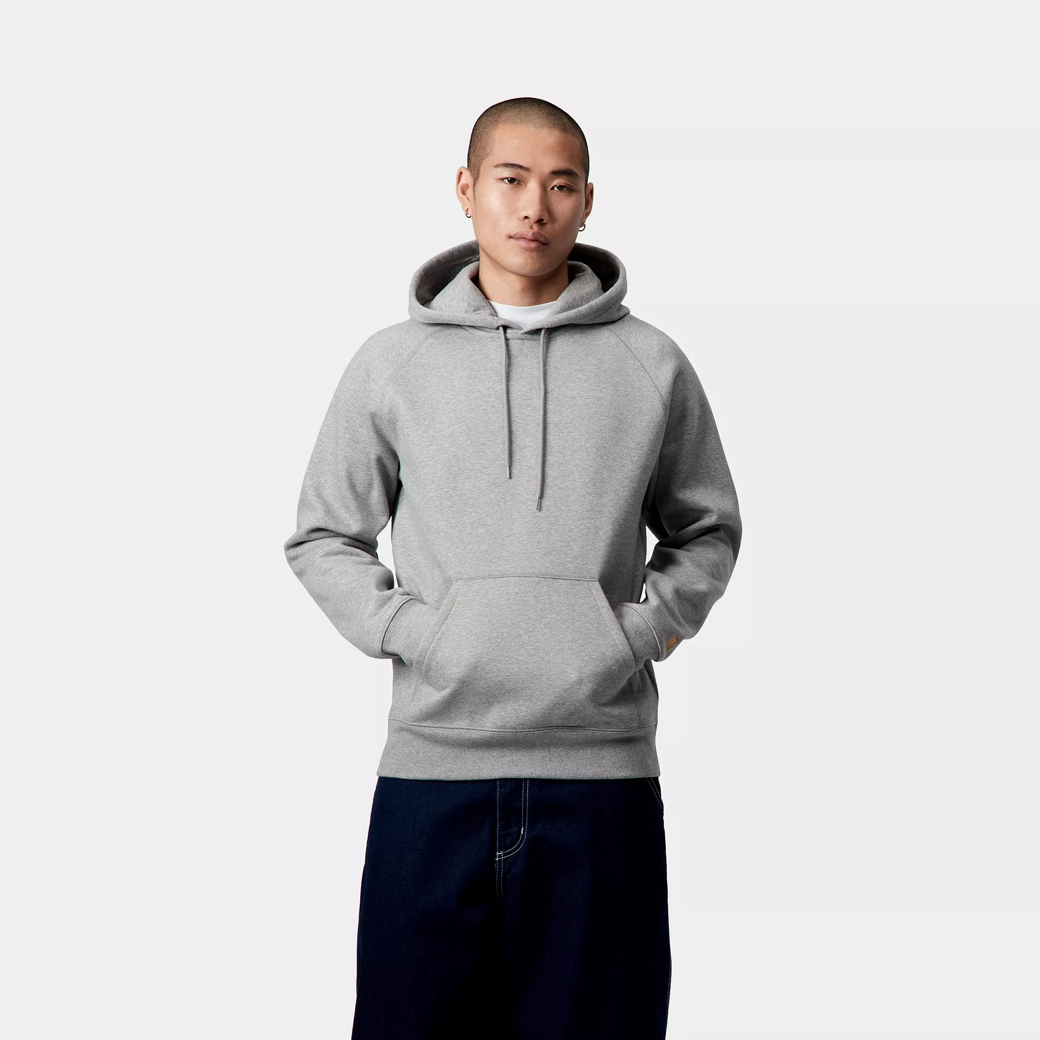 パーカー・フーディ Carhartt Wip Grey Heather Gold Hooded Chase Sweatshirt Hooded Chase Sweatshirt Grey Heather/Gold