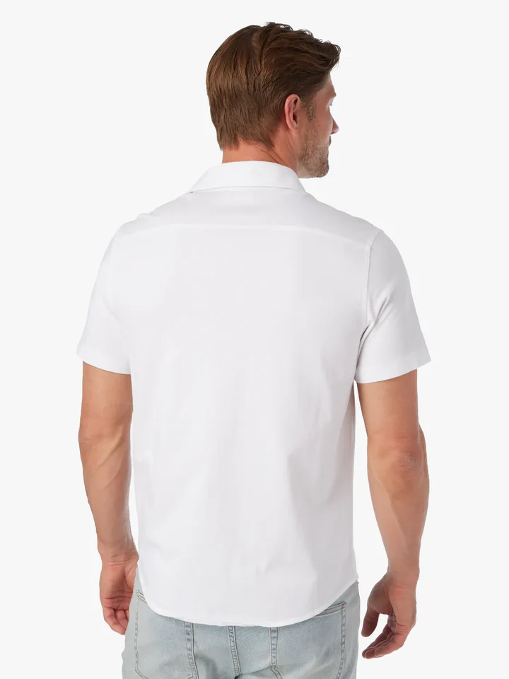 The Saltaire Short Sleeve Shirt White
