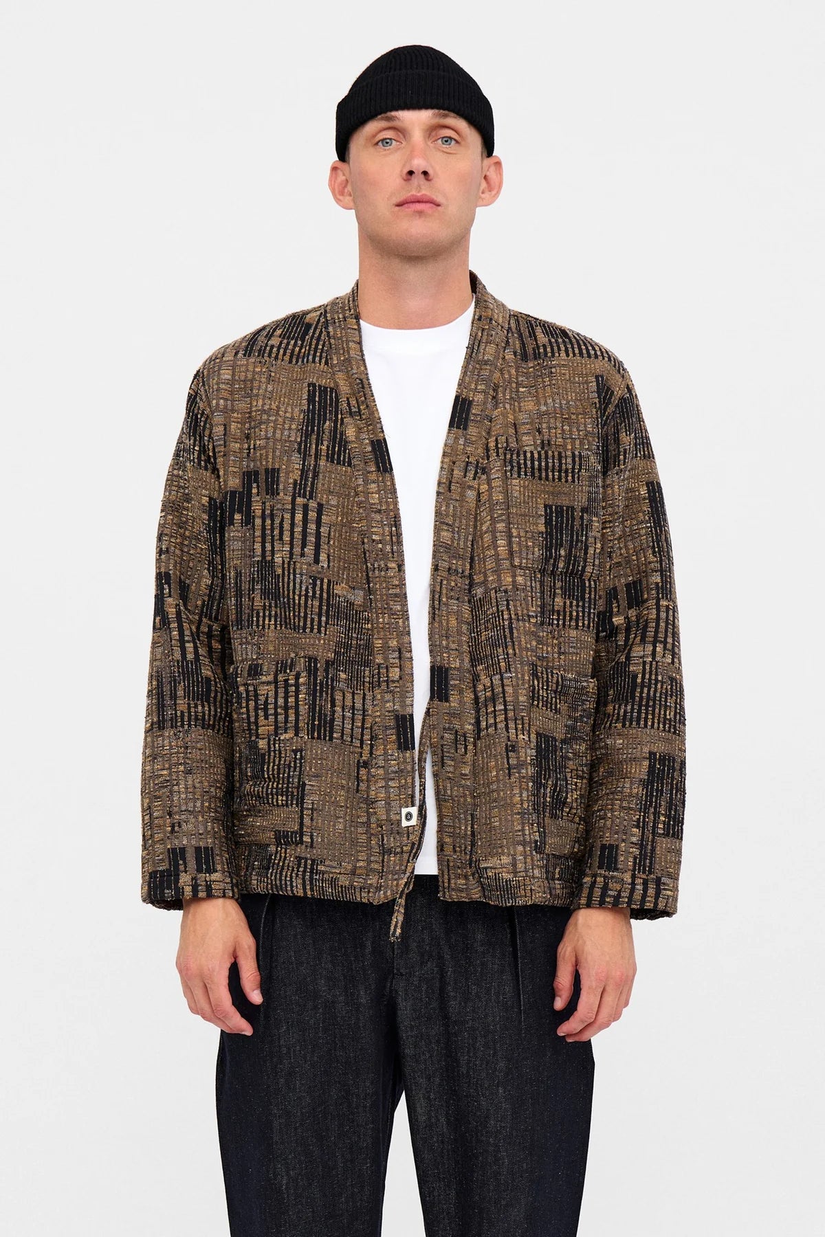 Akjesper Jaquard Kimono Caviar