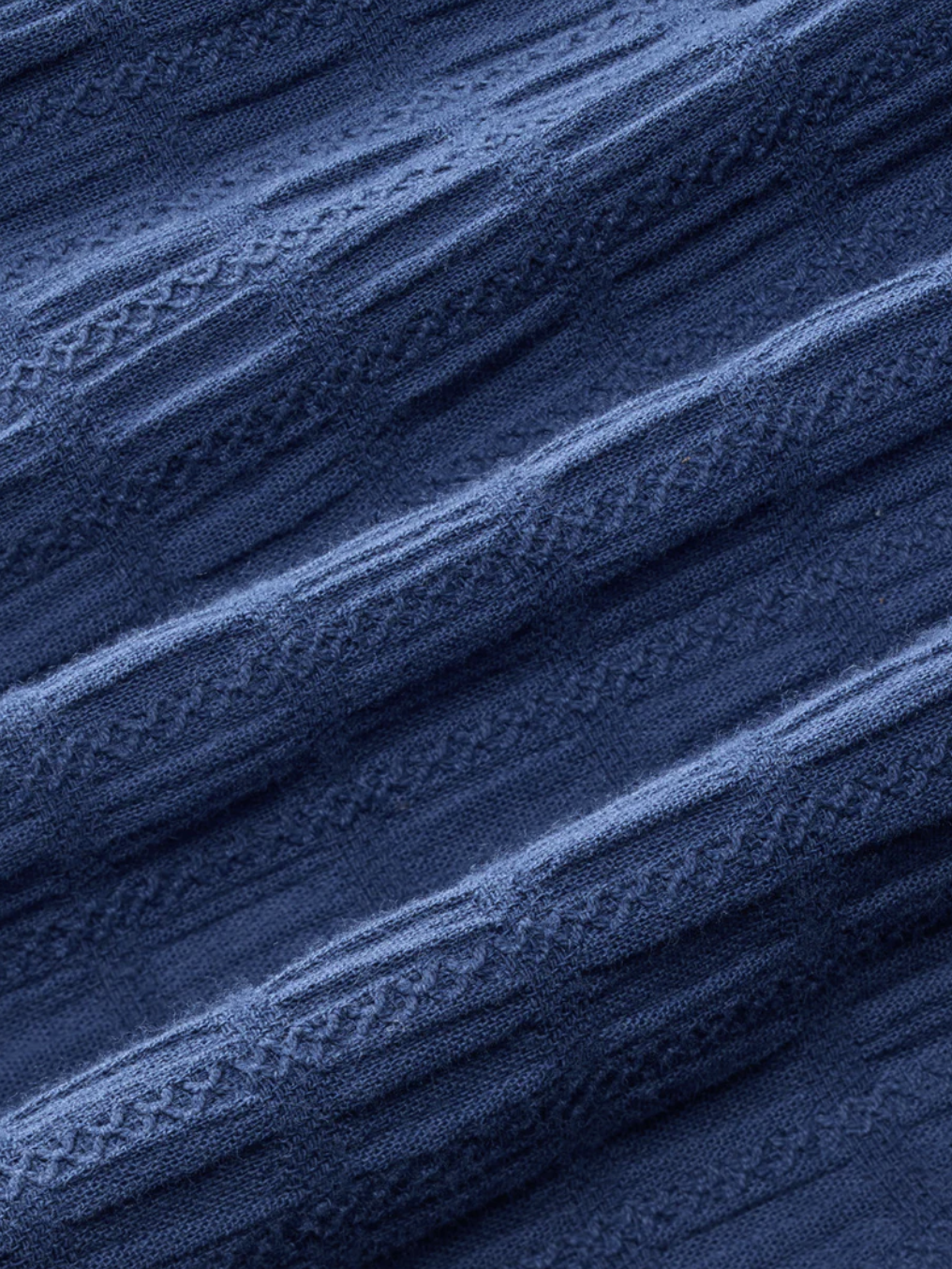 Oasis Short Sleeve Shirt Navy Basket Weave